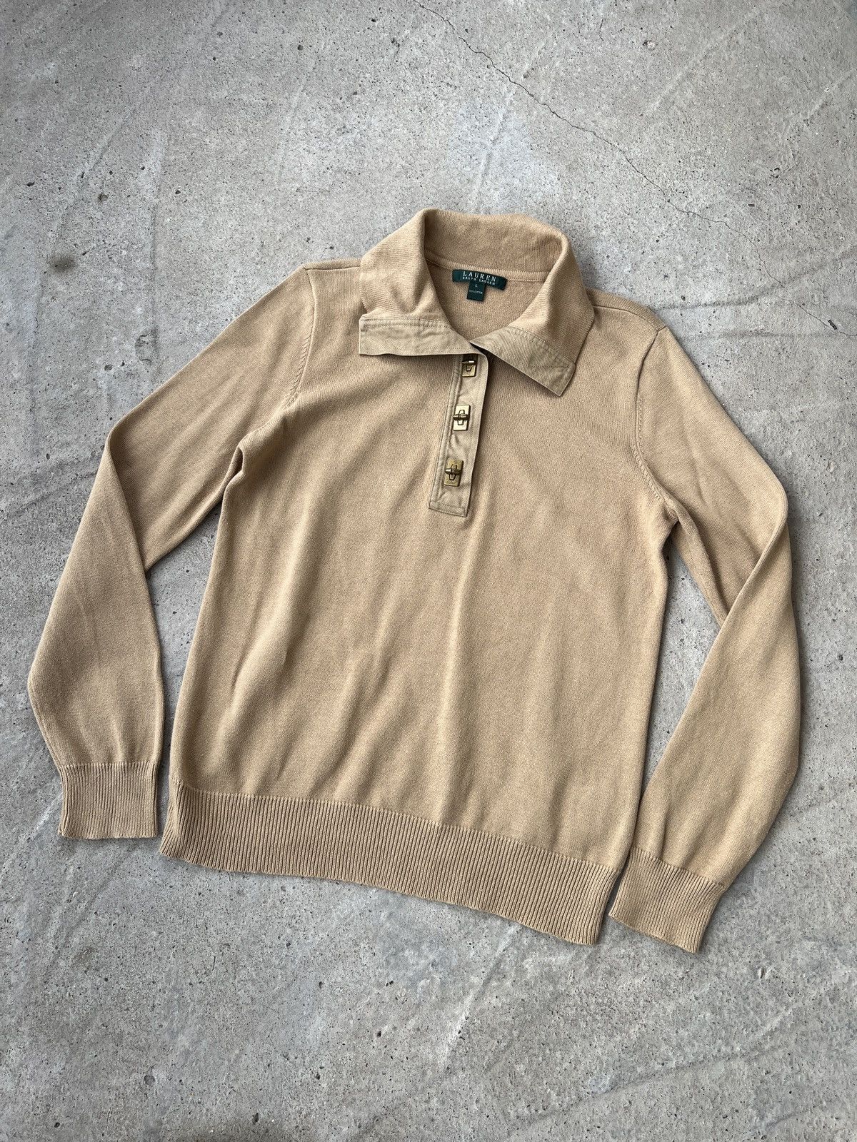 Lauren Ralph Lauren Lauren Ralph Lauren Knit Sweater Size L / US 10 / IT 46 - 1 Thumbnail