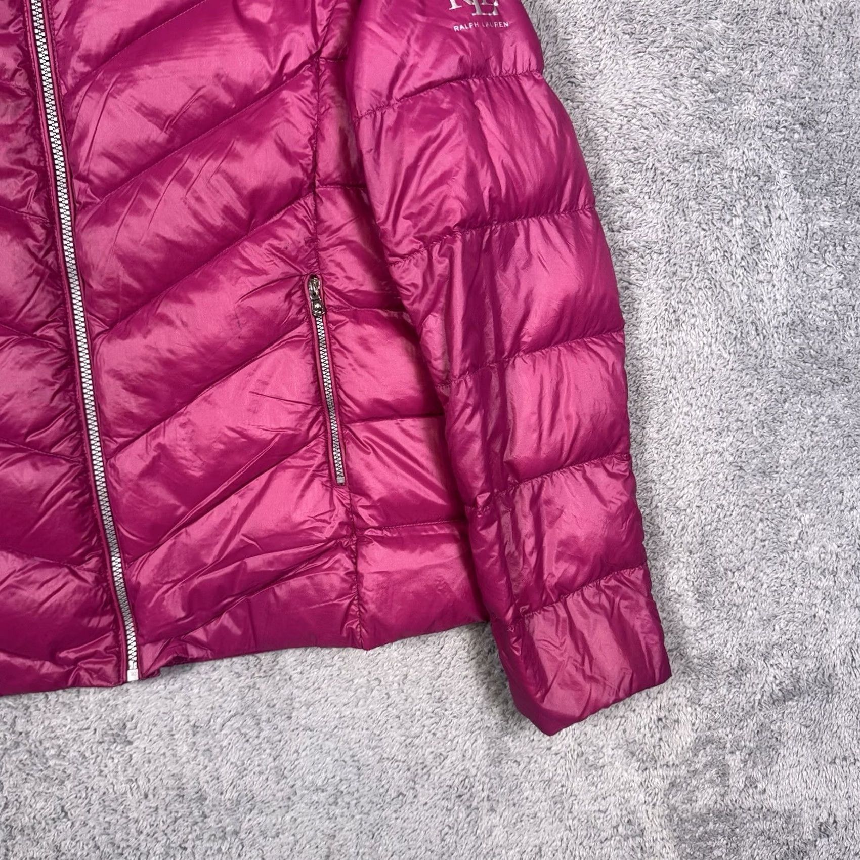 Ralph Lauren Ralph Lauren Black Label Jacket Woman’s XL Down Quilted Puffer Full Zip Insulate Pink Size XL / US 12-14 / IT 48-50 - 3 Thumbnail
