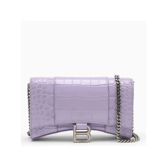 Balenciaga o1s1wg110824 Size: OS / Wallet Chain Crocodile Embossed Size ONE SIZE - 1 Thumbnail