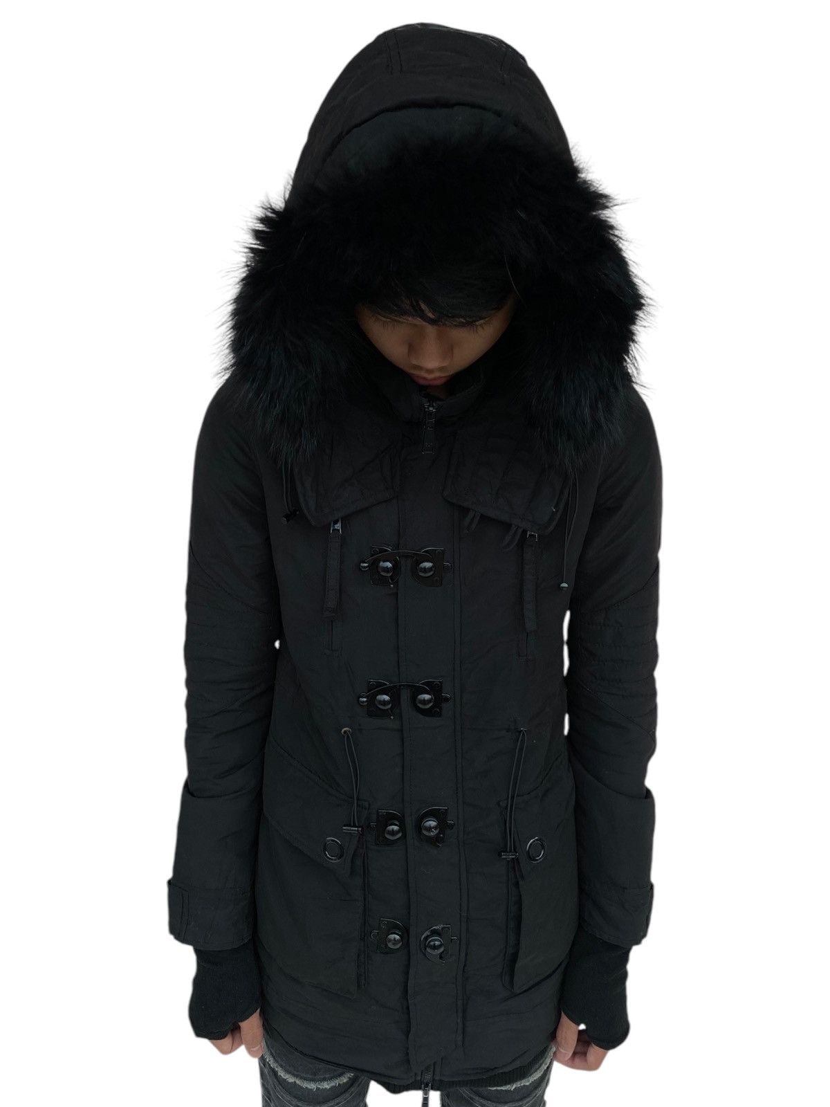 BUFFALO BOBS 2000s SLY - Fur Hoodie Jacket Size US M / EU 48-50 / 2 - 3 Thumbnail