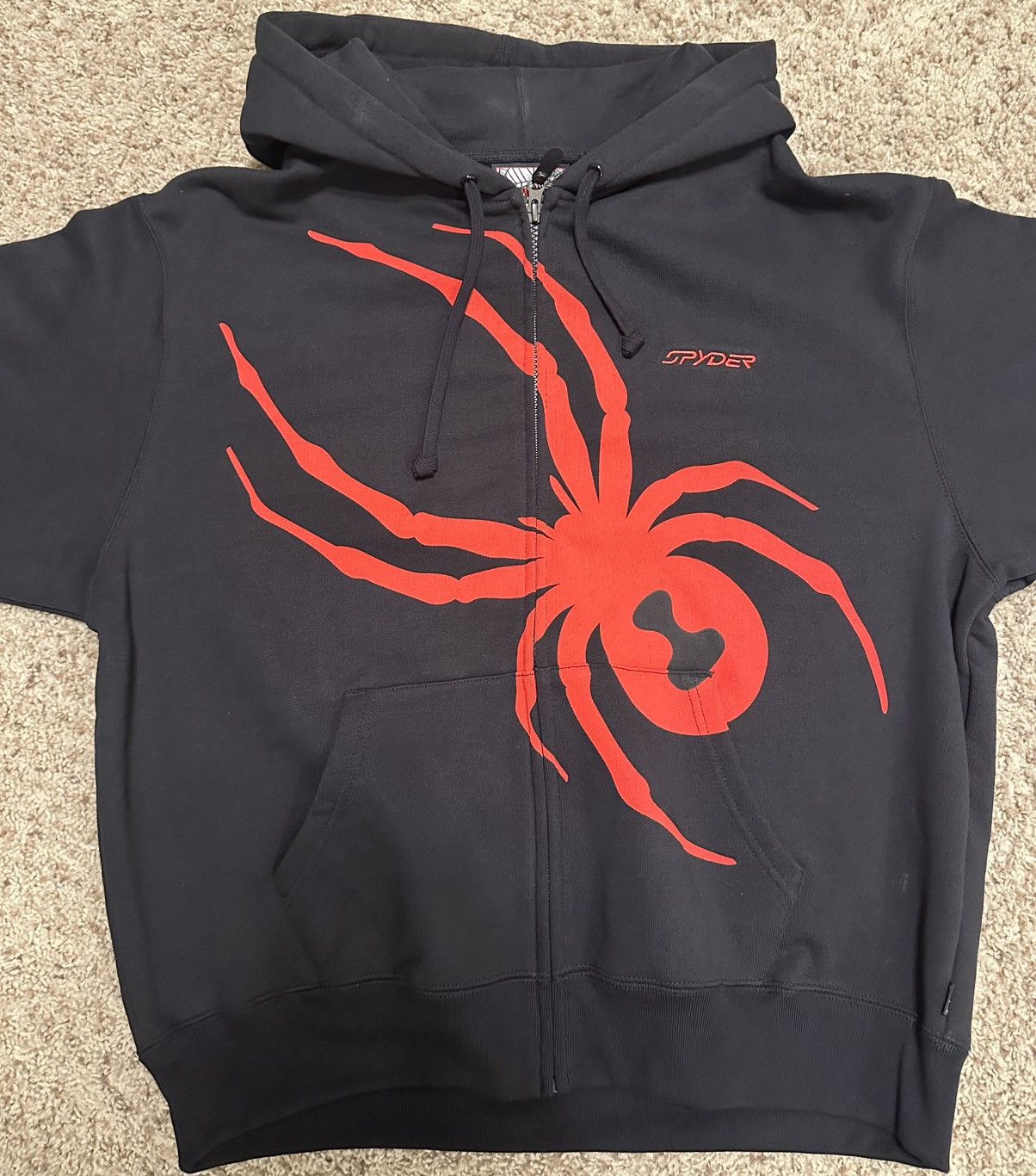 SUPREME X SPYDER ZIP UP HOODED SWEATSHIRT SIZE MEDIUM