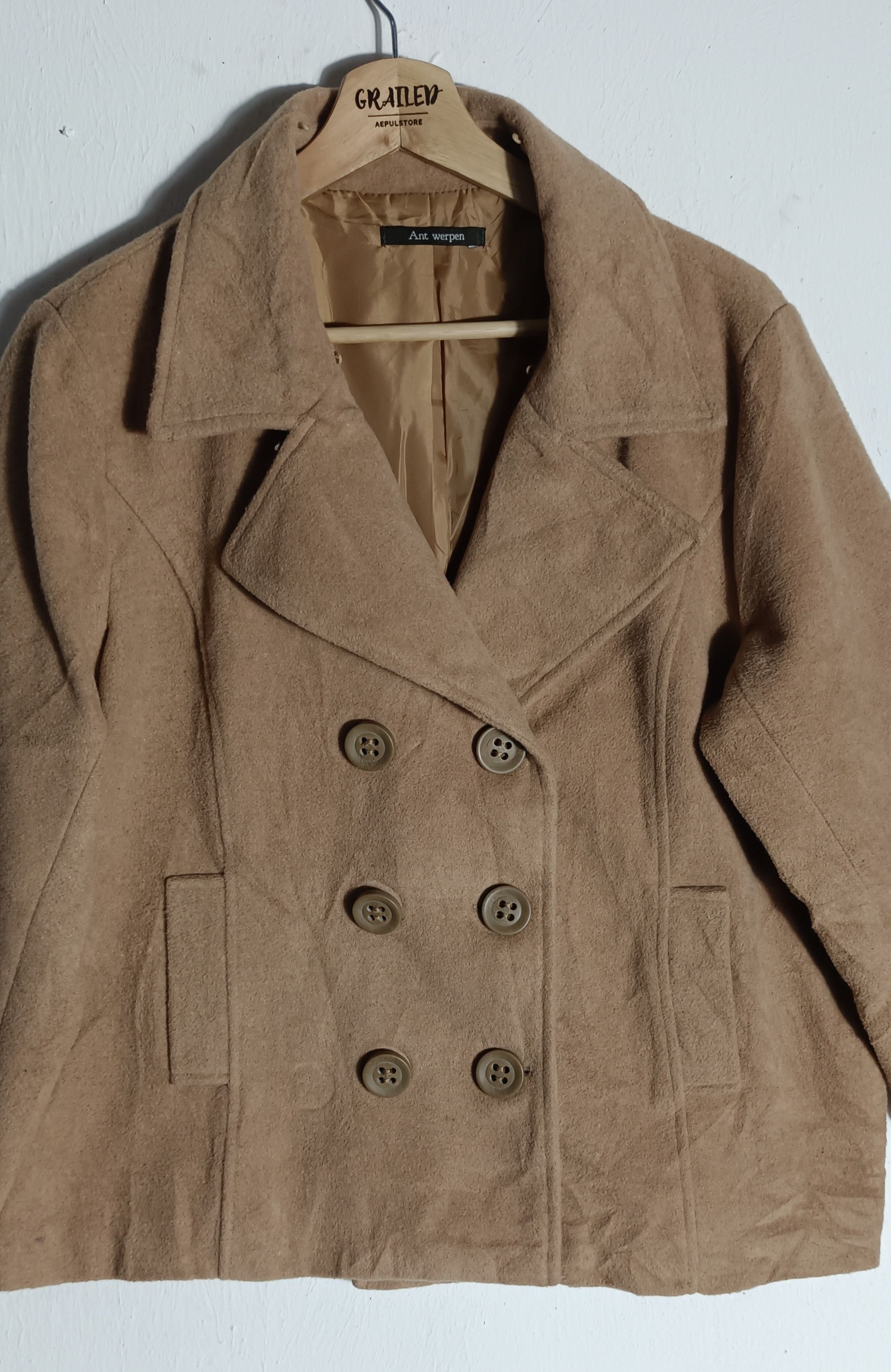 Designer × Japanese Brand Vintage 🔥 Ant Werpen Coat Winter Season Size XL / US 12-14 / IT 48-50 - 3 Thumbnail