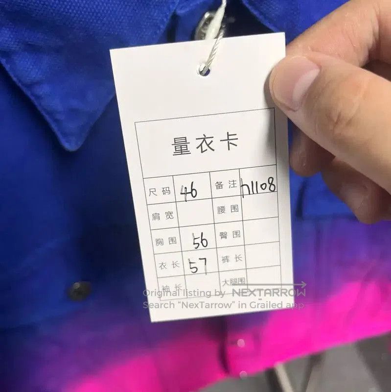 Louis Vuitton Louis Vuitton Men's Pink Gradient Denim Jacket . Size US M / EU 48-50 / 2 - 6 Thumbnail