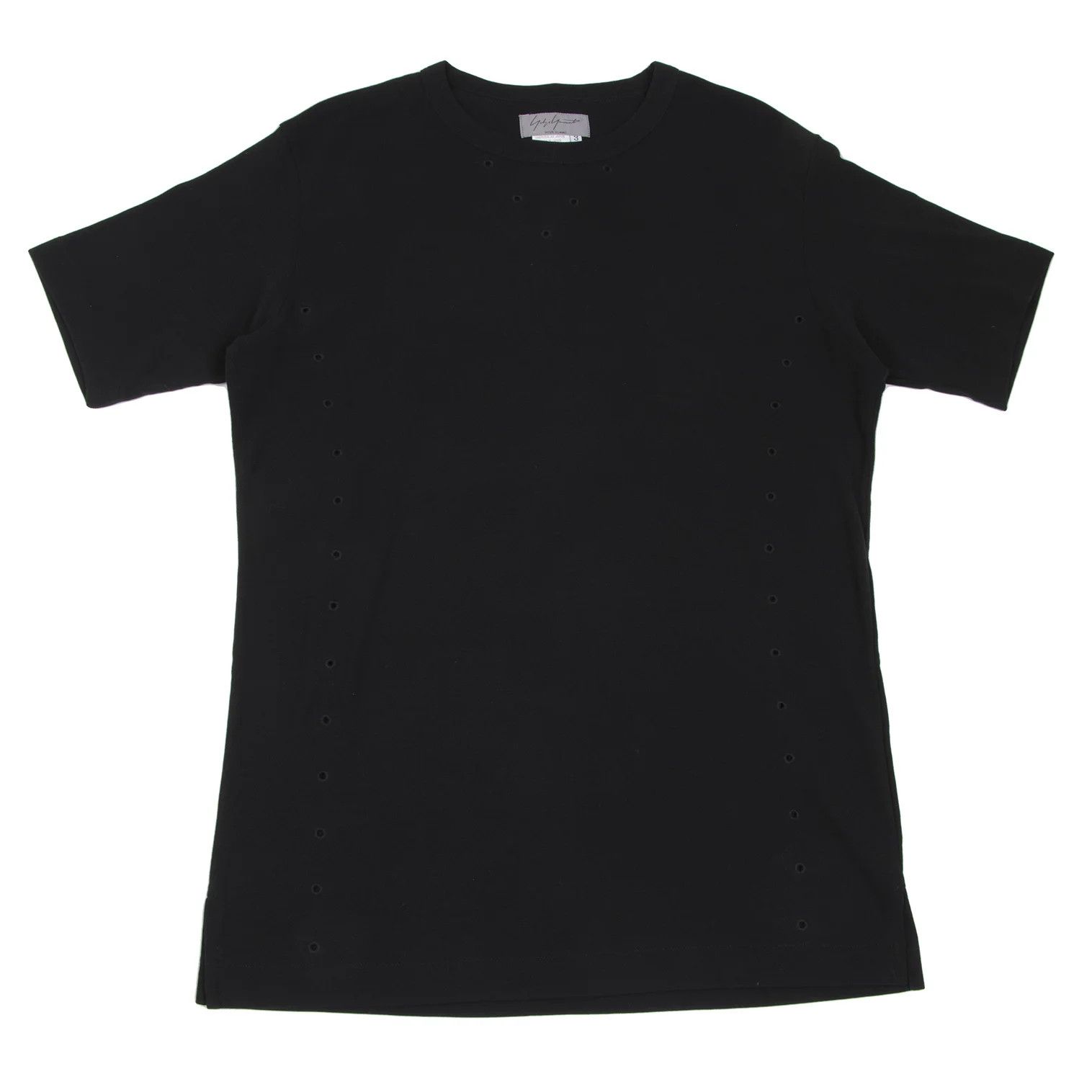 Yohji Yamamoto Yohji Yamamoto Cotton Blend Pinhole T-Shirt Size US L / EU 52-54 / 3 - 1 Thumbnail