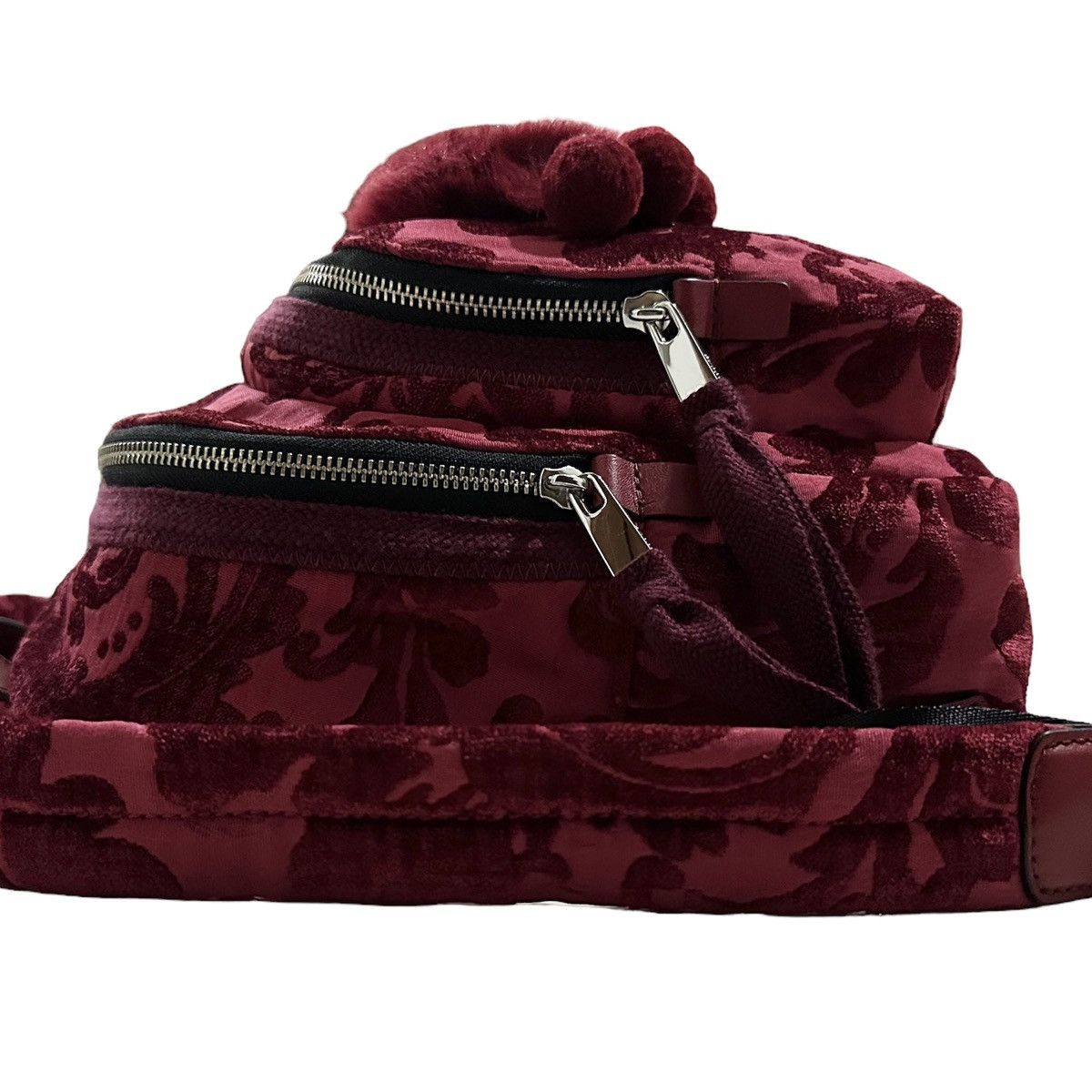 Marc Jacobs Grailed🔥MARC JACOBS Mini Damask Double Zip Velvet Backpack Size ONE SIZE - 3 Thumbnail