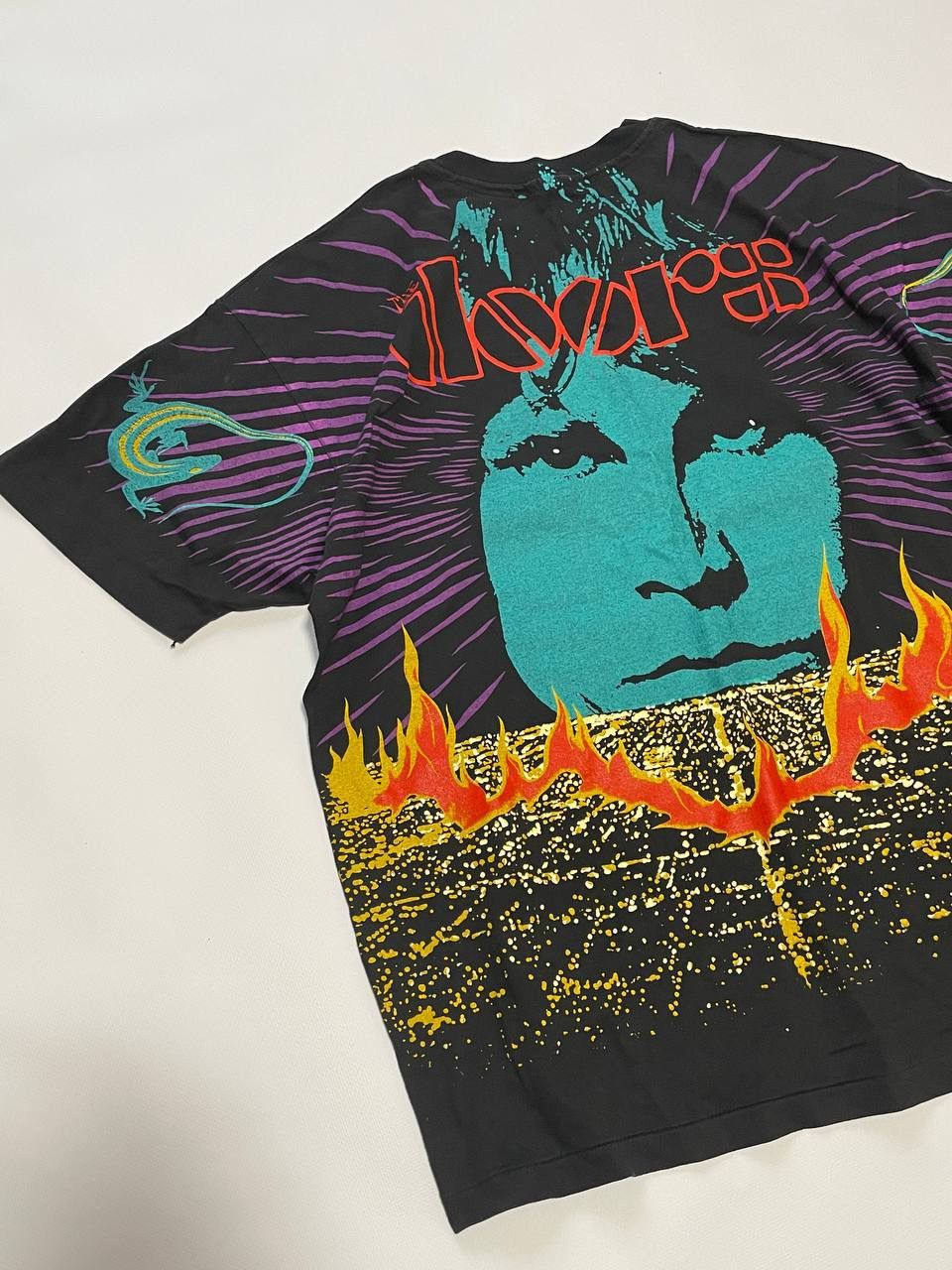 Band Tees The Doors T-Shirt Overprint Vintage 1992 Single Stitch Size US XL / EU 56 / 4 - 2 Thumbnail