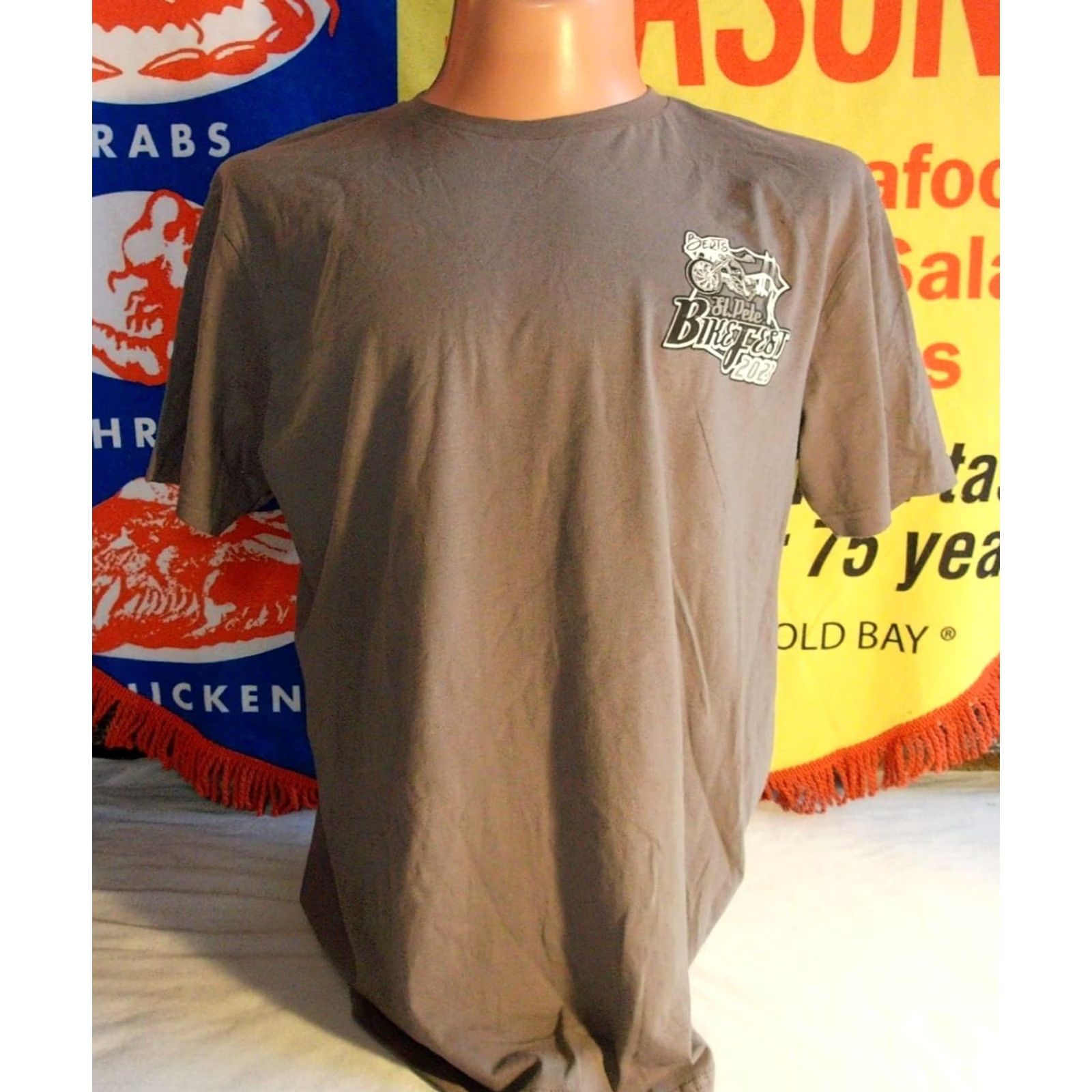 Gildan BERTS St Pete Beach Bikefest 2023 t shirt Men's XL Harley Barracuda Gildan Cotton Black Graphic Print Double-Sided Vintage: No Woman/Men? Size US XL / EU 56 / 4 - 3 Thumbnail