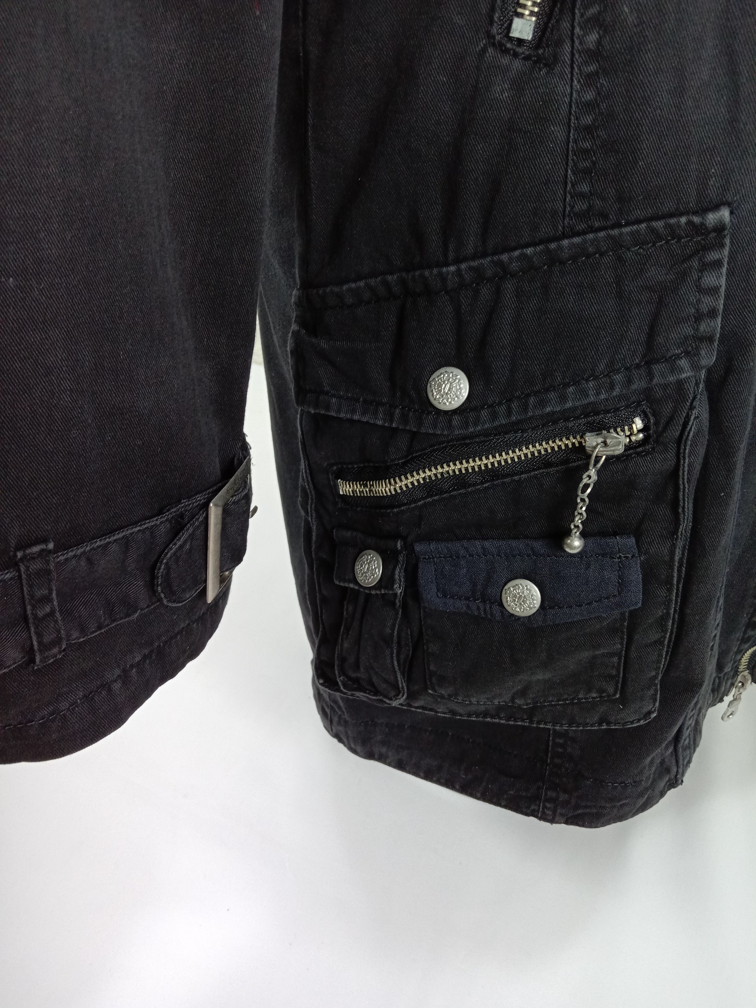In The Attic Vintage In The Attic Punk Bondage Multi Pocket Black Jacket Size US L / EU 52-54 / 3 - 9 Thumbnail