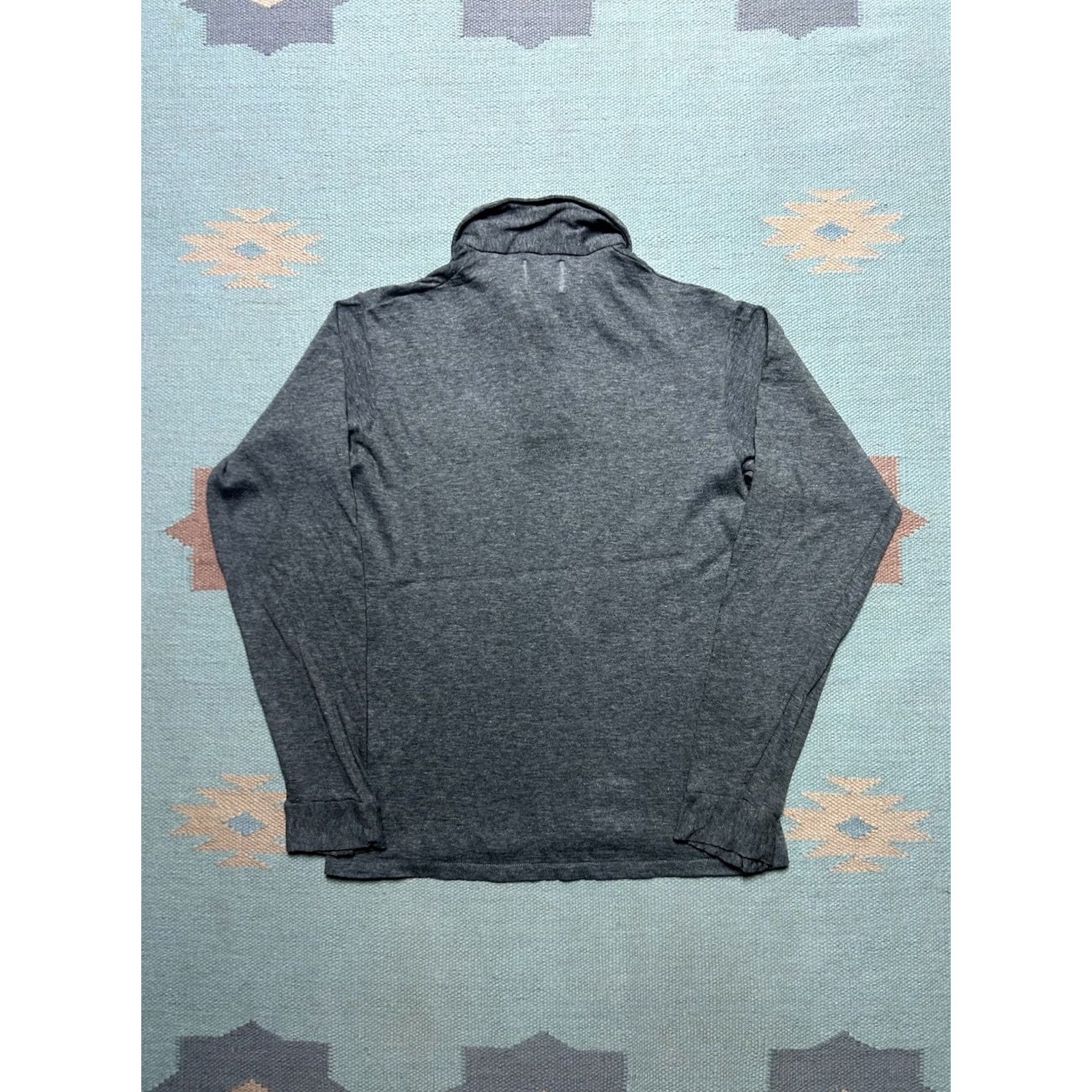 Vintage VINTAGE Polo Shirt Long Sleeve 1960s Black Distressed M/L Size US M / EU 48-50 / 2 - 7 Thumbnail