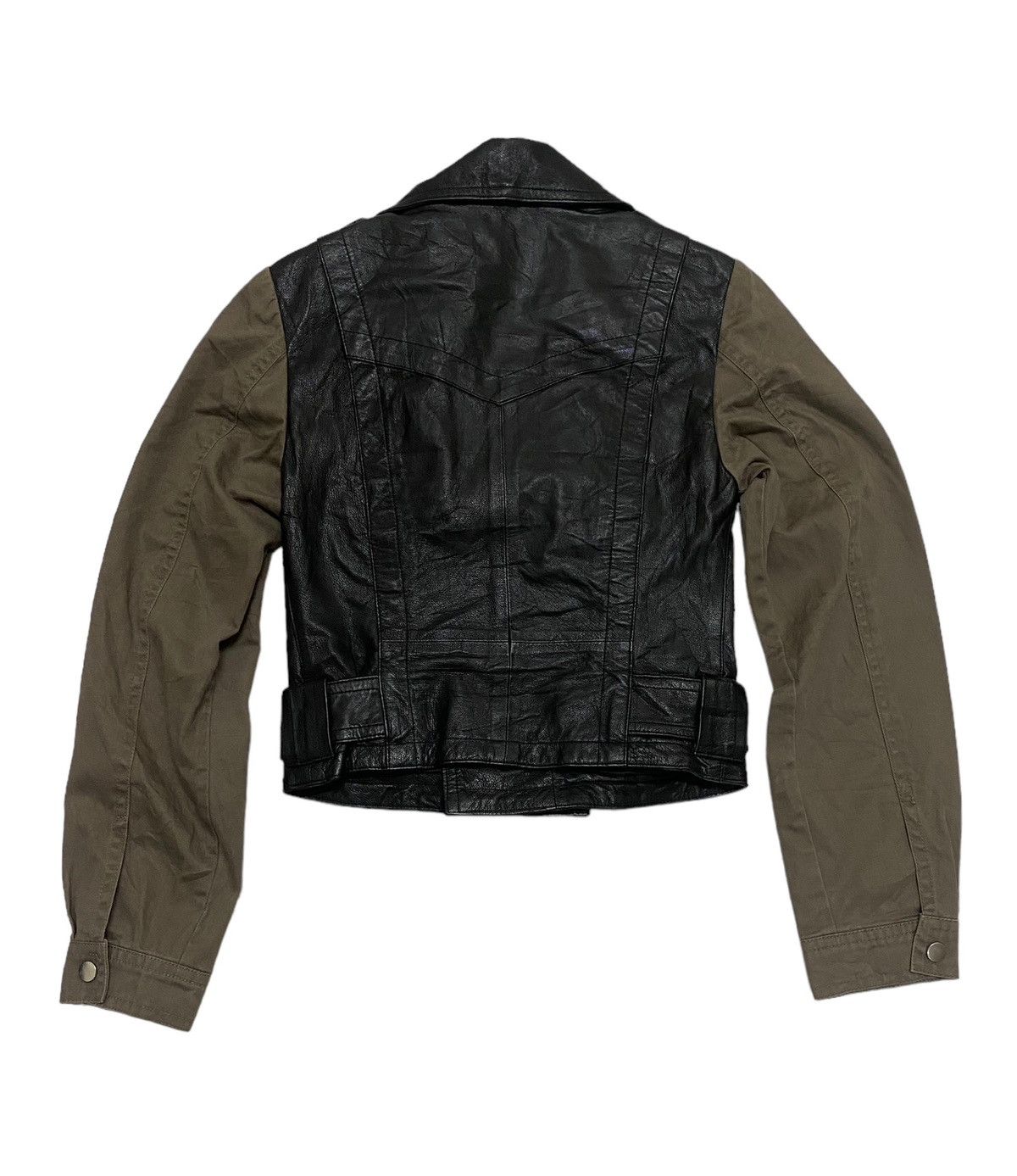 Japanese Brand × Leather LagunaMoon Double Collar Cropped Leather Jacket Size S / US 4 / IT 40 - 7 Thumbnail