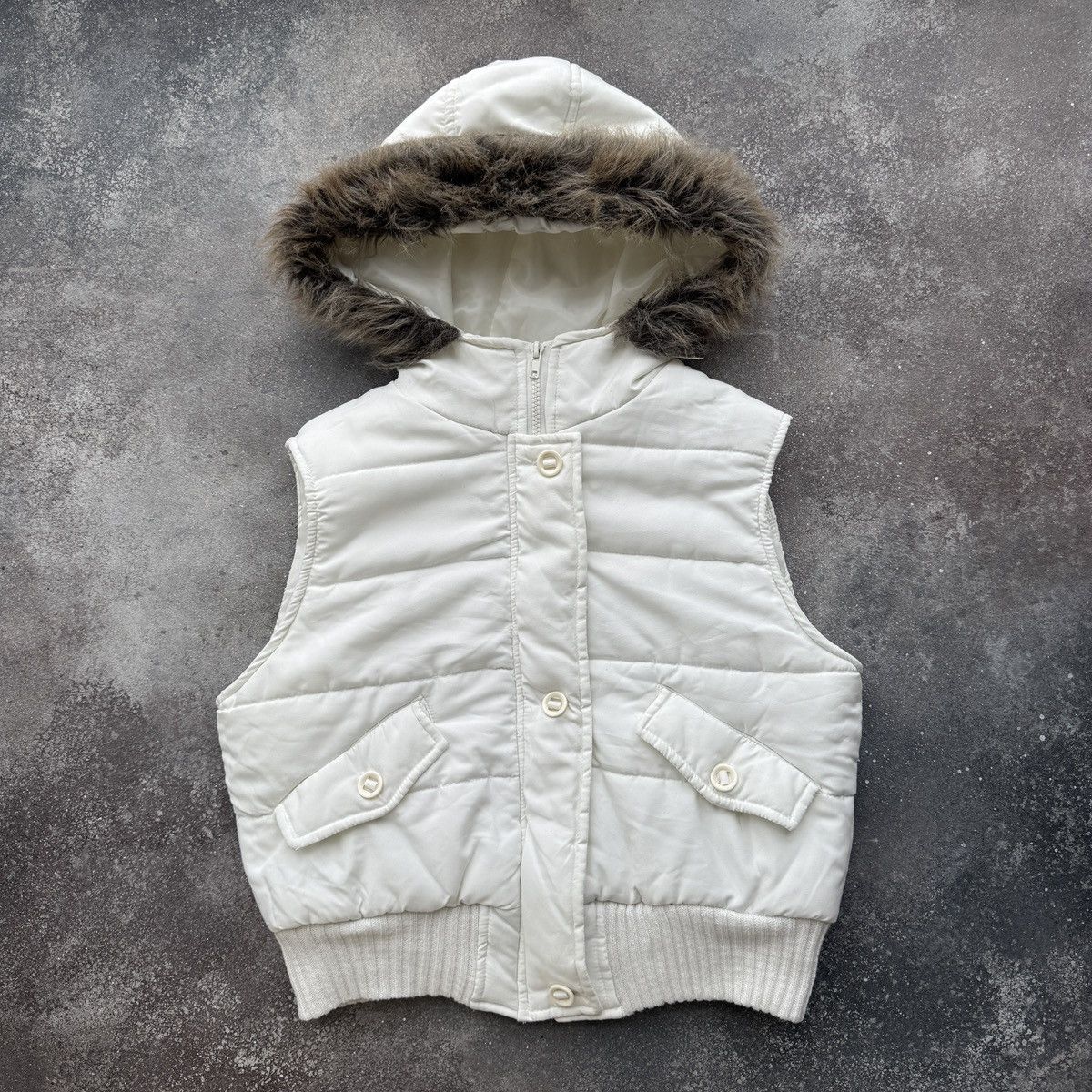 Hysteric Glamour Beauty Angel Y2K Vintage Faux Fur Hooded Vest Jacket Size M / US 6-8 / IT 42-44 - 2 Thumbnail