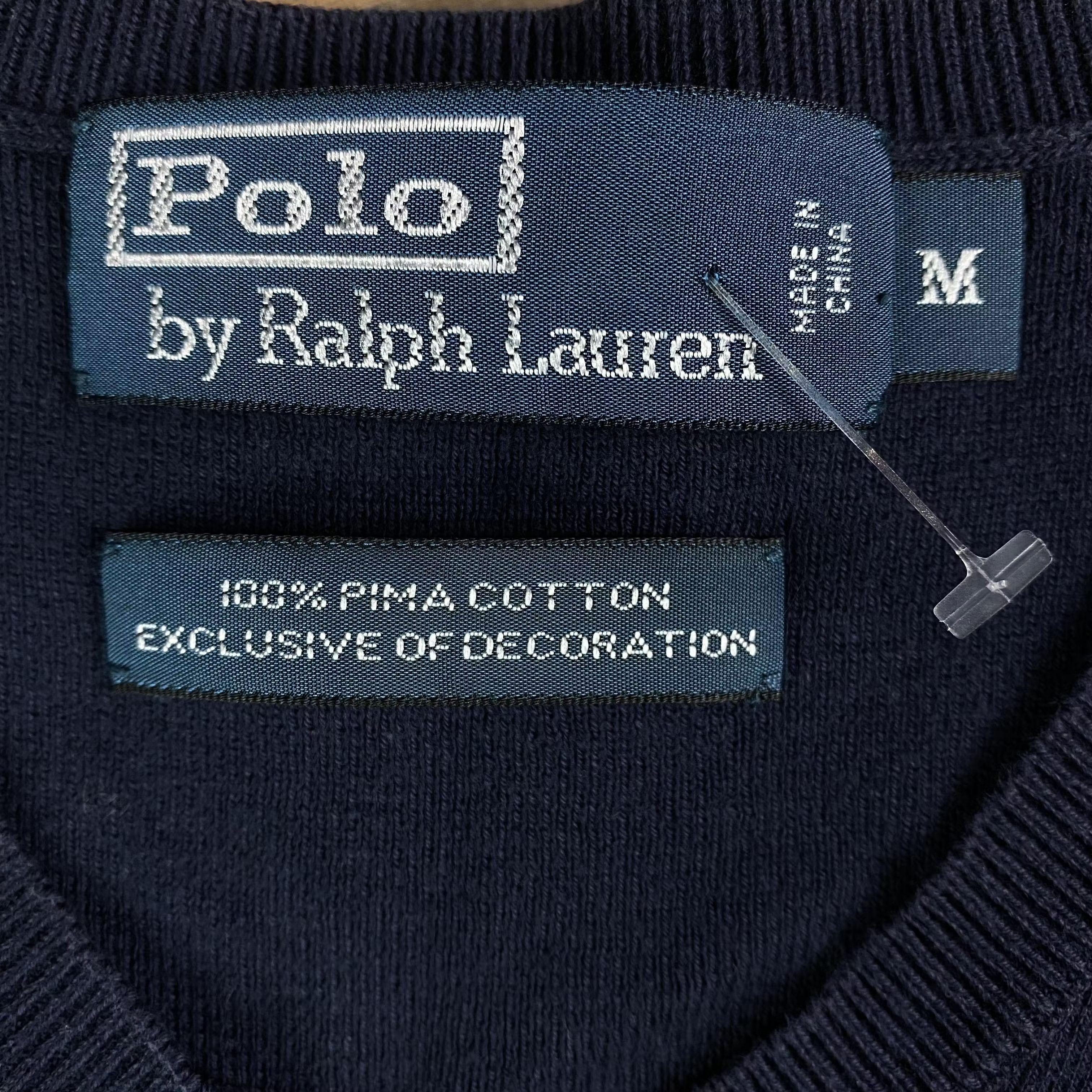 Polo Ralph Lauren × Ralph Lauren × Vintage Mens Jumper V Neck Polo Ralph Lauren Vintage Size M Size US M / EU 48-50 / 2 - 4 Thumbnail