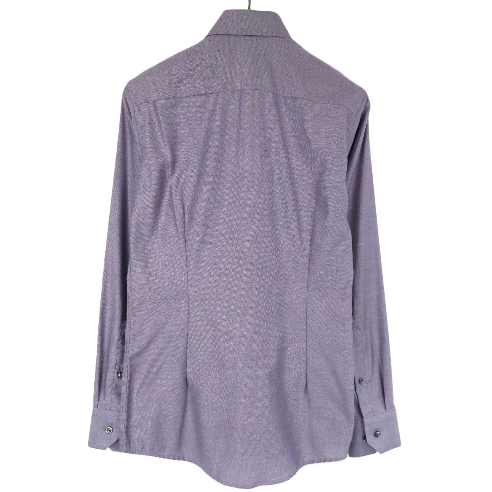 Eton ETON Slim Shirt Men's Blue Cutaway Button-Up Long Sleeve Oxford 38 / 15 Size US M / EU 48-50 / 2 - 2 Thumbnail