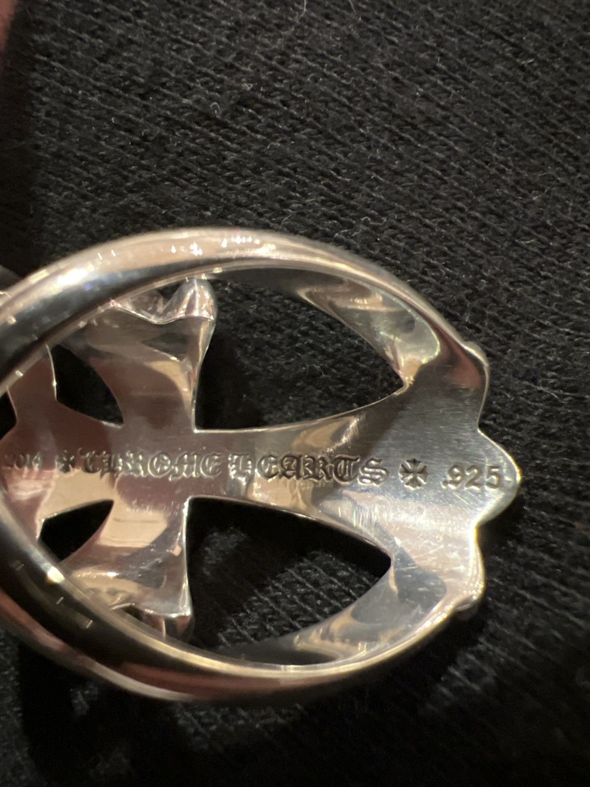 Chrome Hearts Chrome Hearts Emerald Pave Infinity Cross Ring Size ONE SIZE - 12 Thumbnail