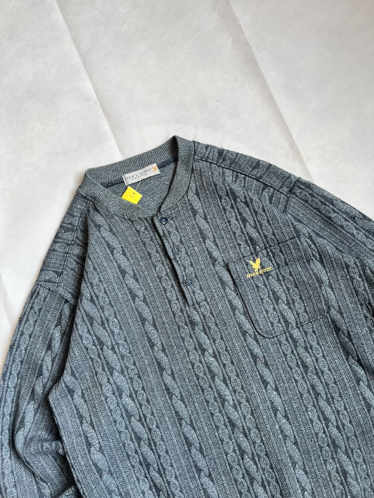 Lyle & Scott Vintage Lyle & Scott Small Logo Cable Knit Sweater Size US L / EU 52-54 / 3 - 5 Thumbnail