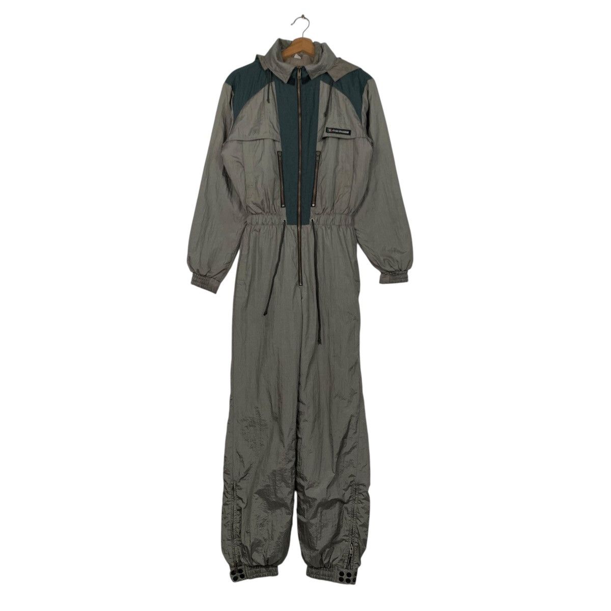 Japanese Brand ANZI BESSON Hoodied Jumpsuit Coverall Size M #1676-C74 Size US 26 / EU 42 - 1 Thumbnail