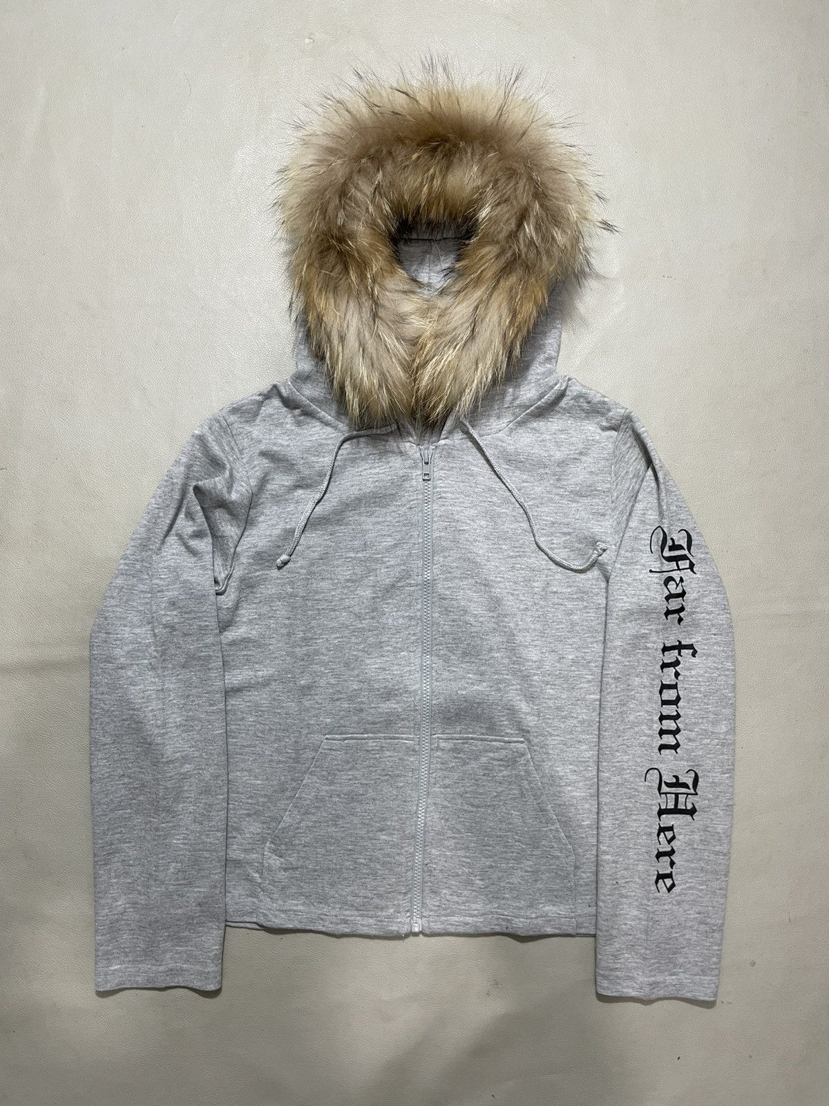 Japanese Brand Japanese Cropped Fur zip Hoodie gothic punk lgb ifsix style Size US L / EU 52-54 / 3 - 1 Thumbnail