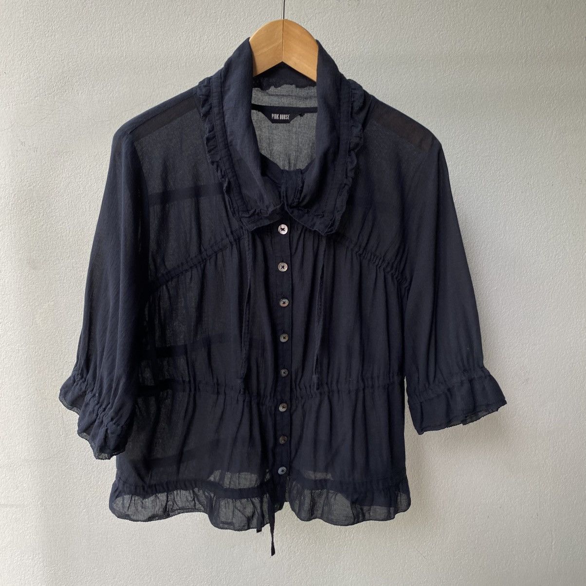Pink House PINK HOUSE Lightweight Chiffon Ruffle Blouse Size M / US 6-8 / IT 42-44 - 16 Thumbnail