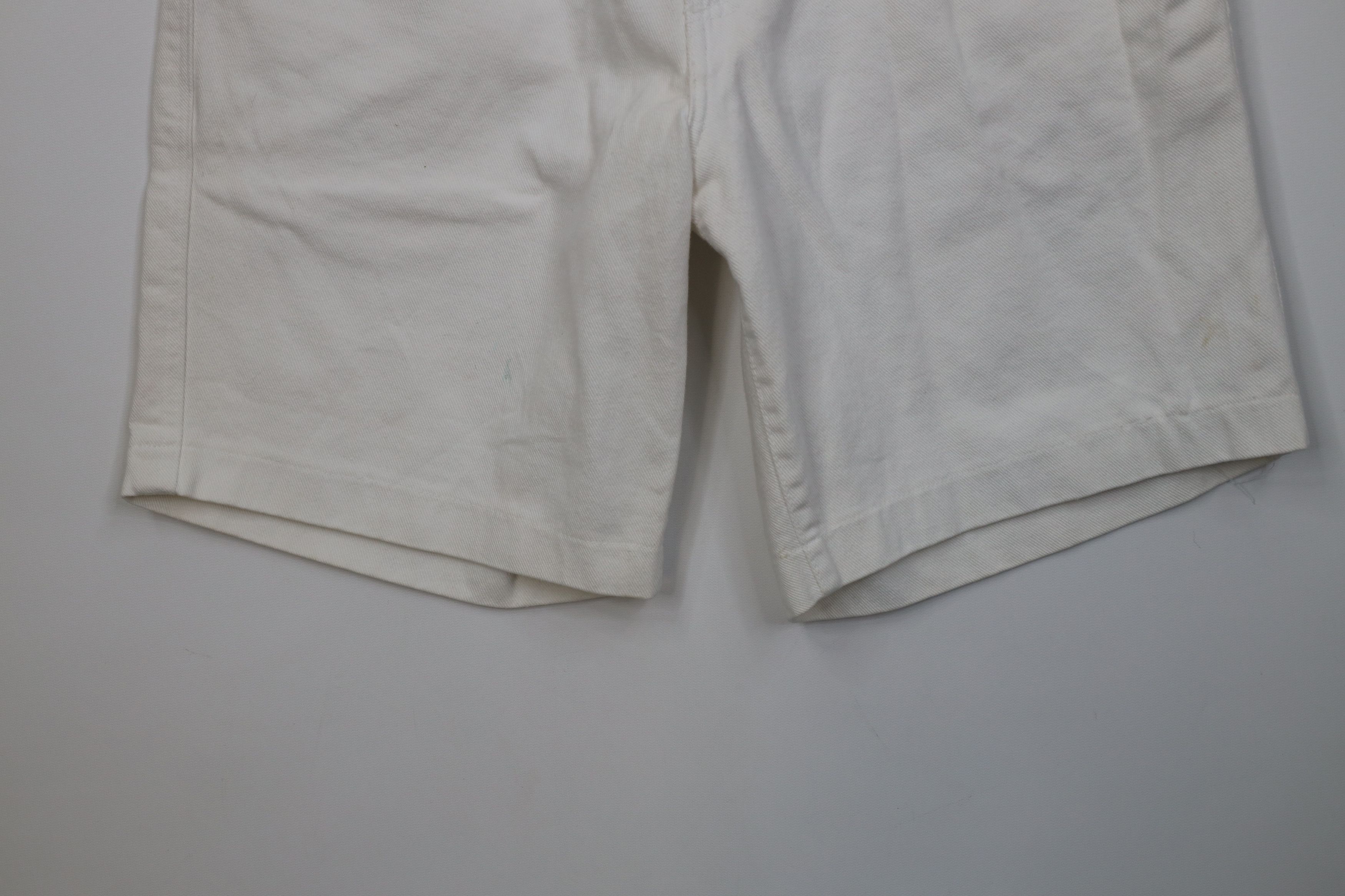 Guess Vintage 90s Guess Relaxed Fit Denim Jean Shorts White USA Size US 31 - 4 Thumbnail