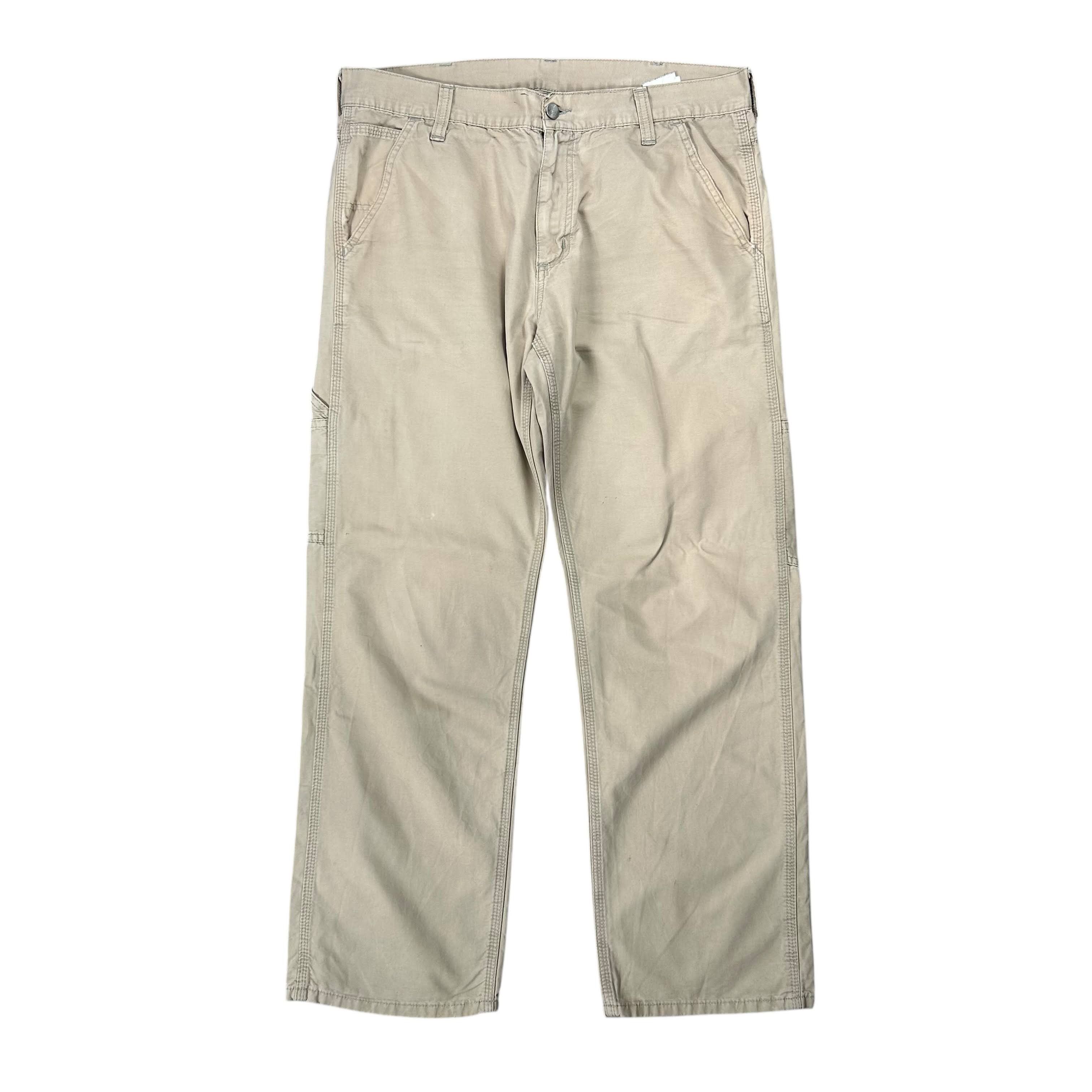 Carhartt Carhartt Trax Pant Beige Carpenter Straight W33L32 Size US 33 - 1 Thumbnail