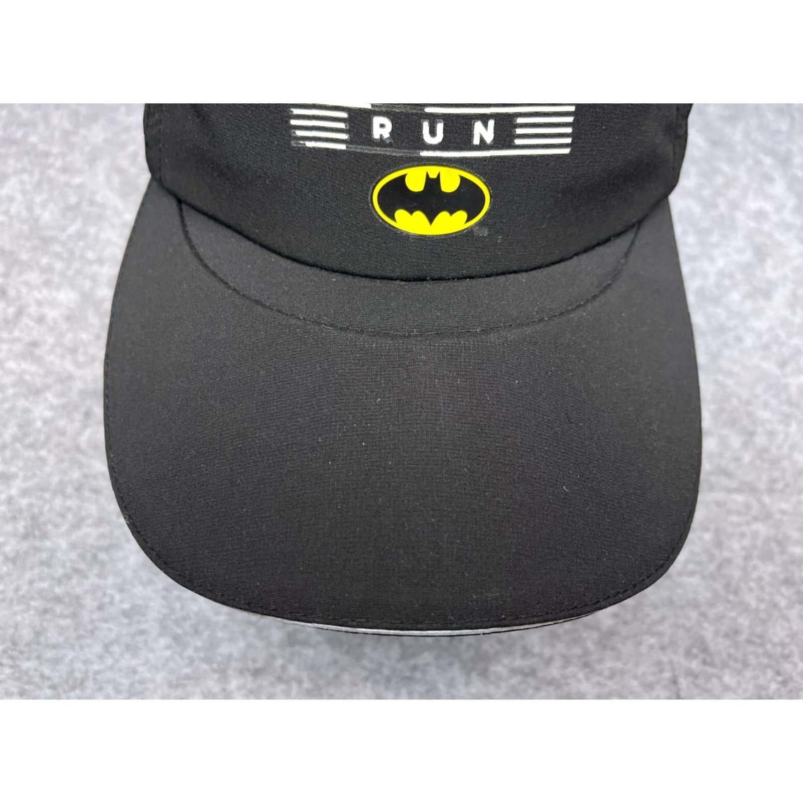 Vintage Batman Run Hat Cap One Size Adult Black Yellow Polyester Spandex Adjustable Lightweight Baseball Cap Size ONE SIZE - 3 Thumbnail