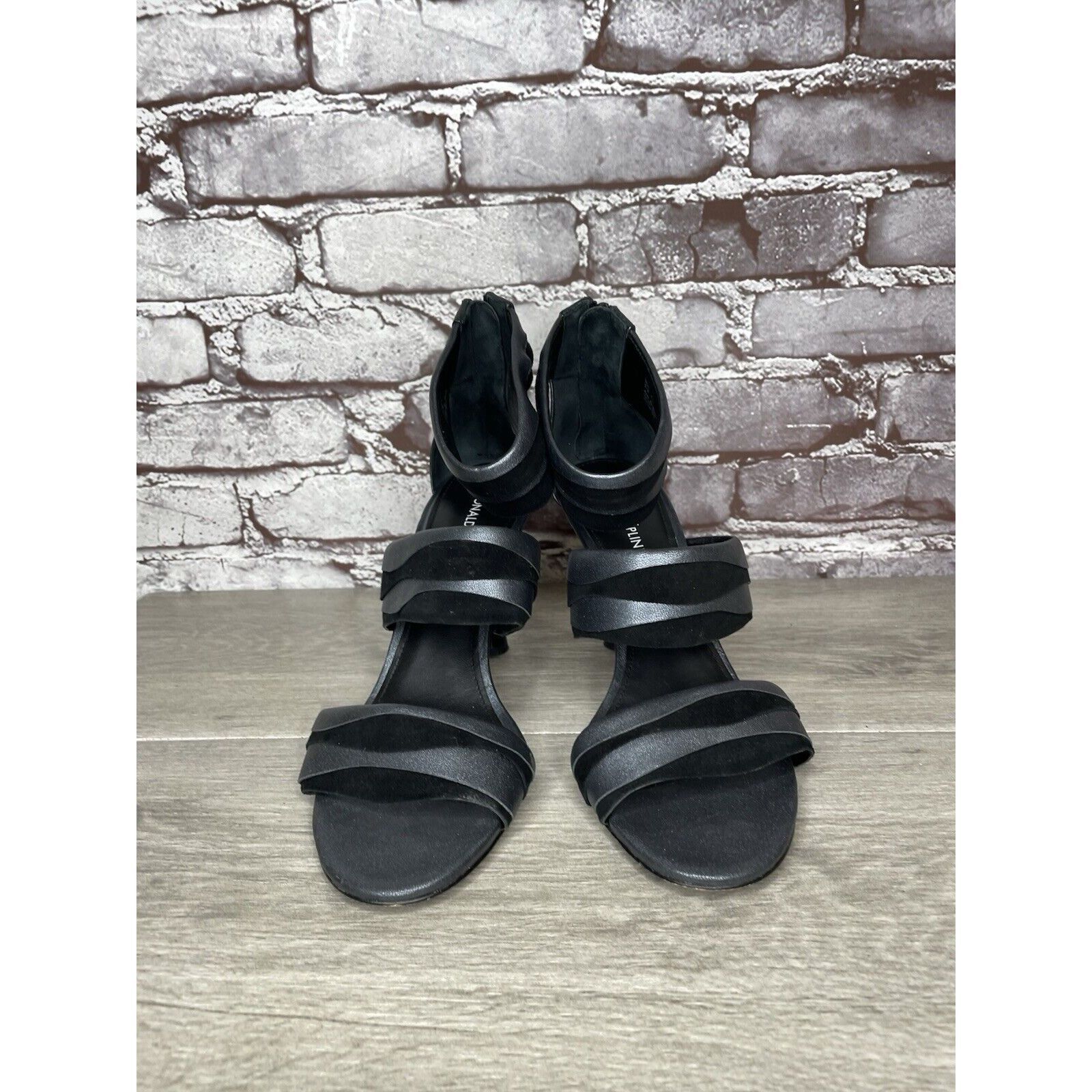 Donald Pliner Donald Pliner Neav Black Suede Shimmer Ankle Strap Heels Wom Size US 9.5 / IT 39.5 - 21 Thumbnail