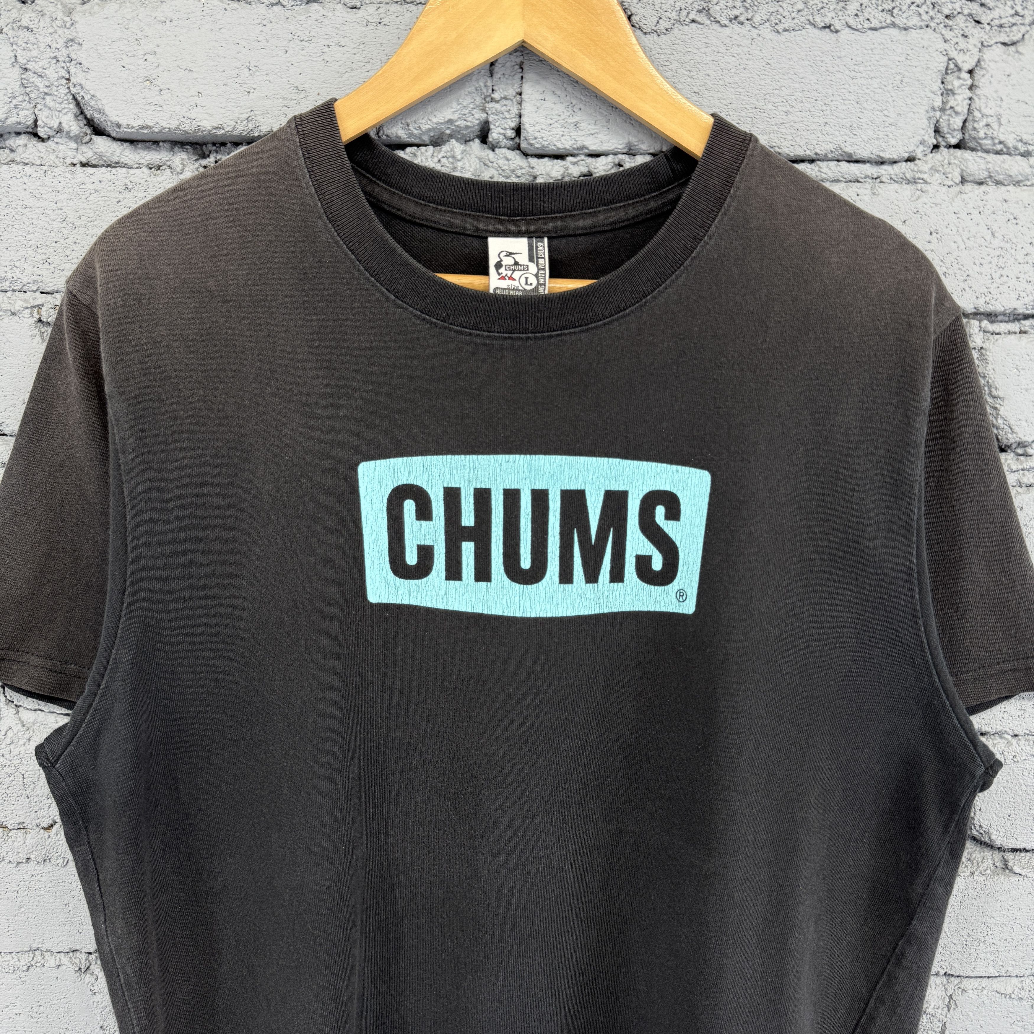 Chums CHUMS Plain Box Logo Sunfaded Tshirt Size US L / EU 52-54 / 3 - 3 Thumbnail