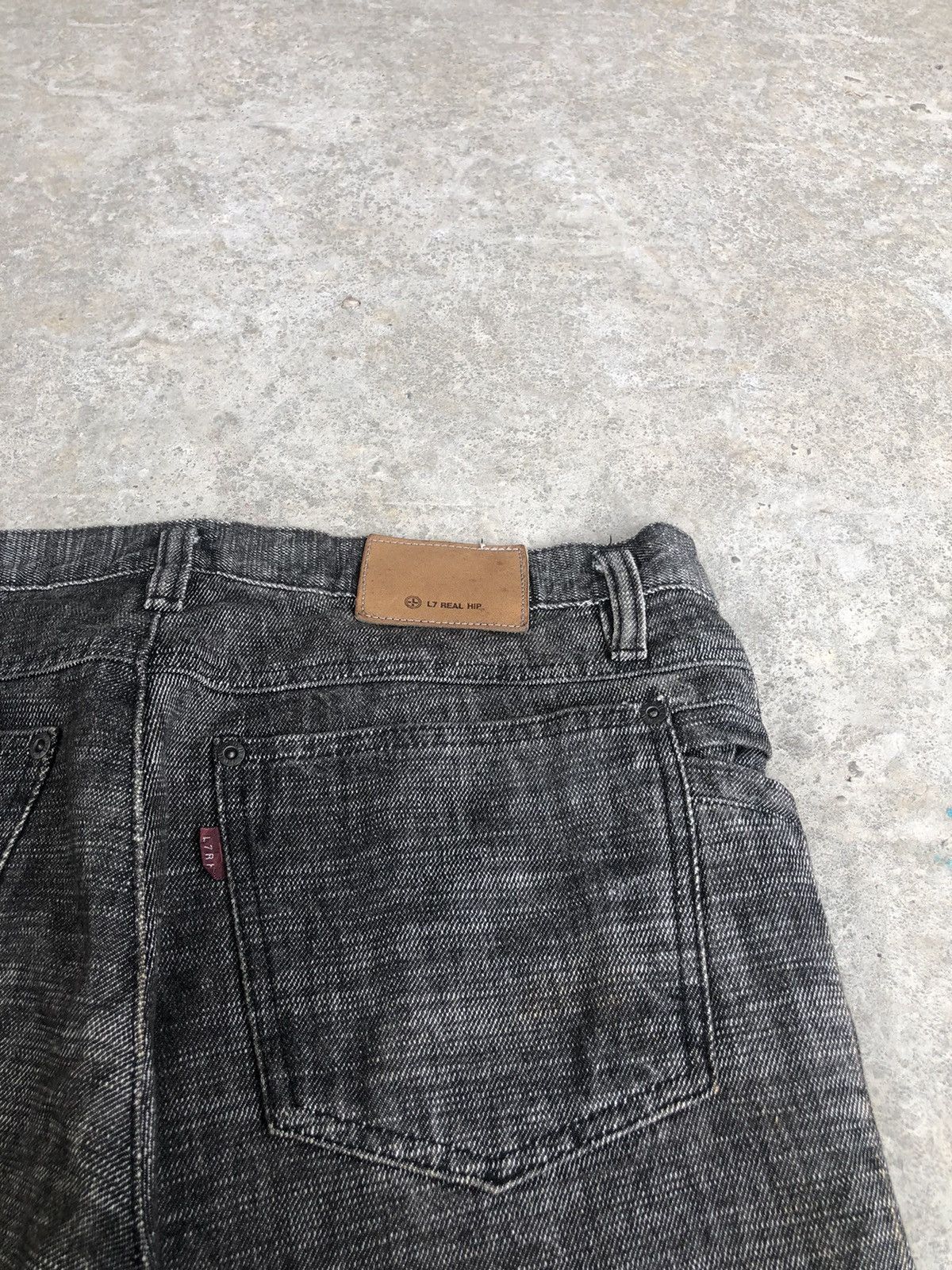 If Six Was Nine Japanese L7 Real Flared Jeans Distressed Jeans Size US 33 - 17 Thumbnail