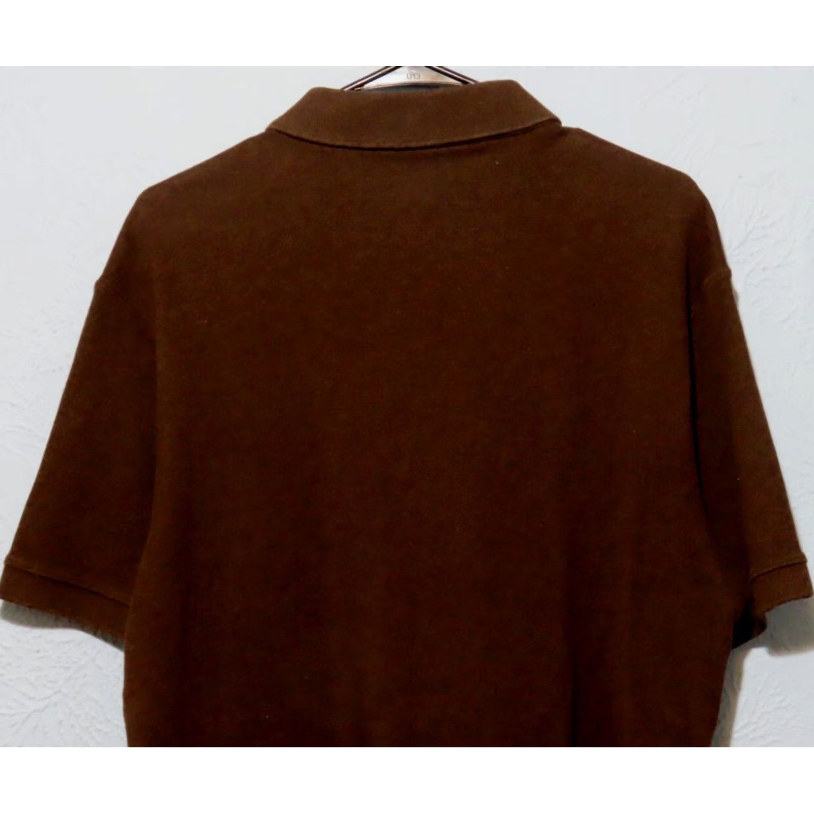 Lands' End Lands' End Mens L Polo Shirt Brown 100% Cotton Short Sleeve Knit Button Collar Size US L / EU 52-54 / 3 - 7 Thumbnail