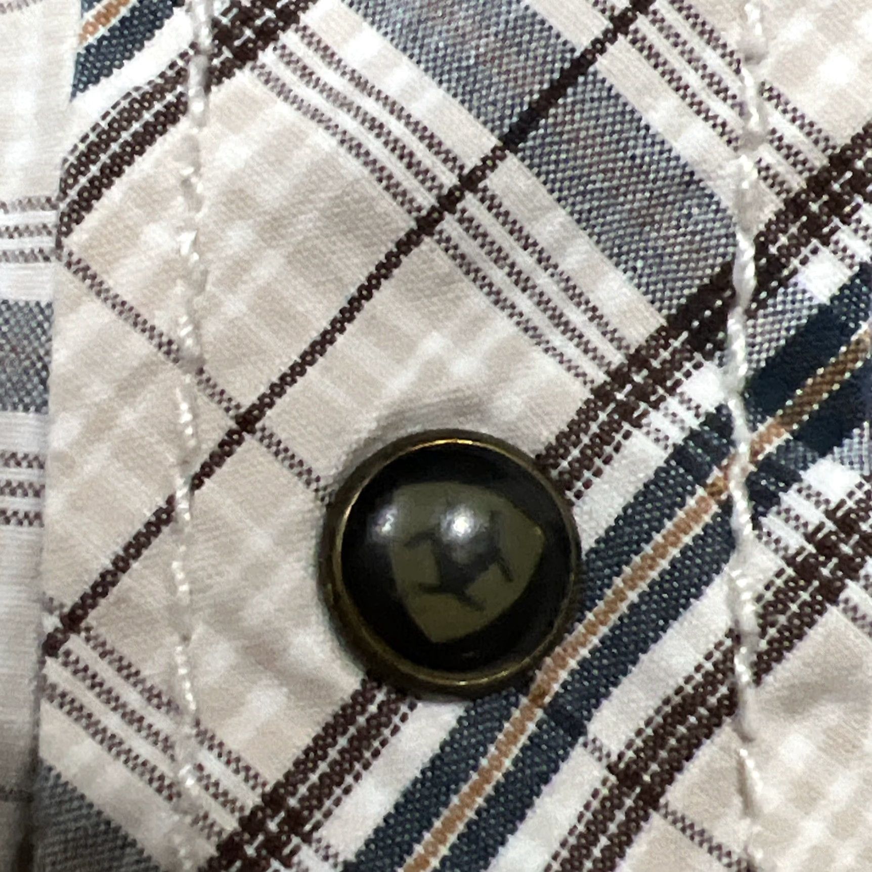 Ariat Ariat Retro Fit Shirt Mens Long Sleeve Pearl Snap Western Cowboy Rancher Plaid Multicolor Cotton Button-Up Yellowstone Regular Fit M Size US M / EU 48-50 / 2 - 6 Thumbnail