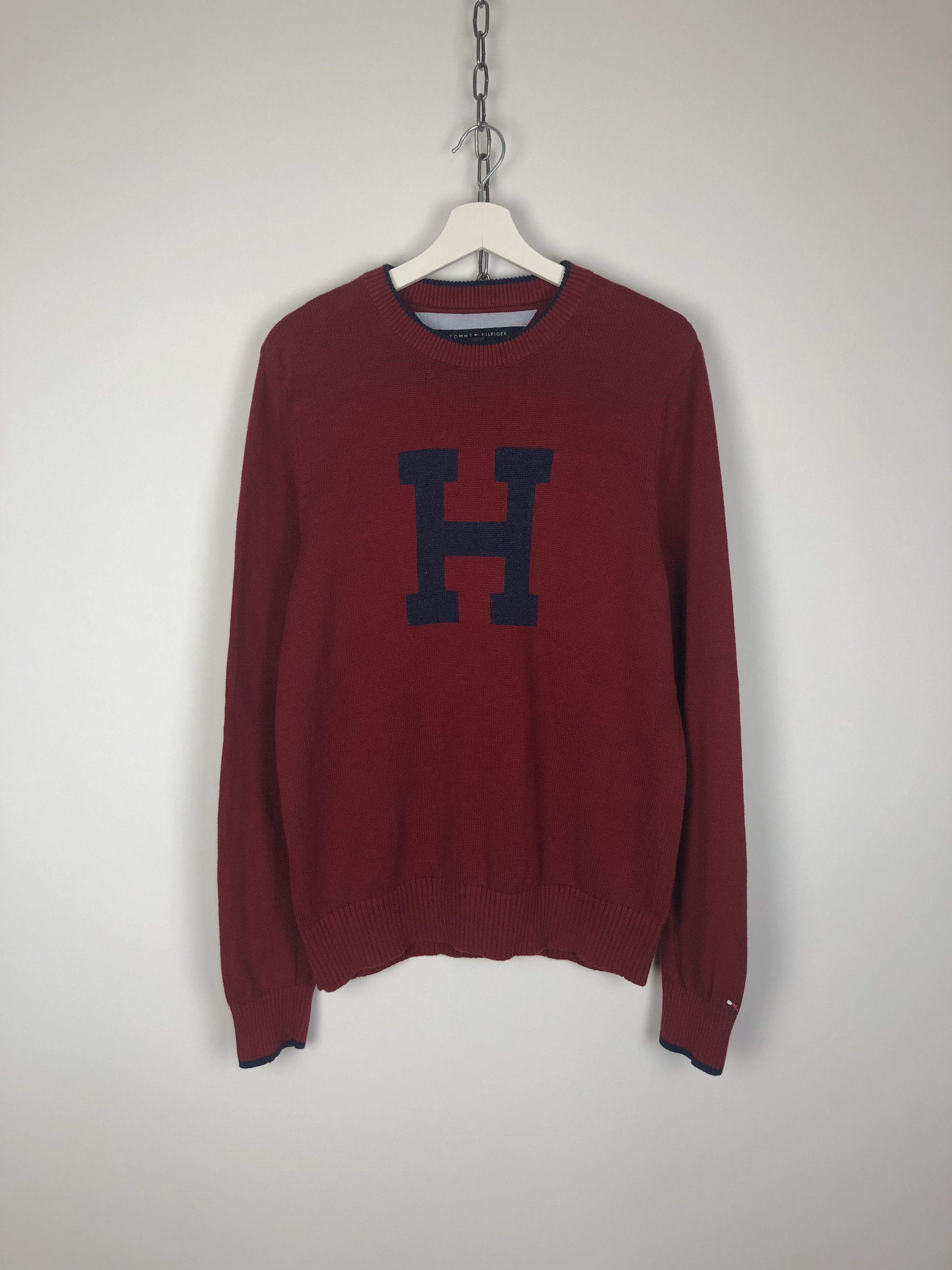 Tommy Hilfiger Giant Logo Sweater Knit on sale