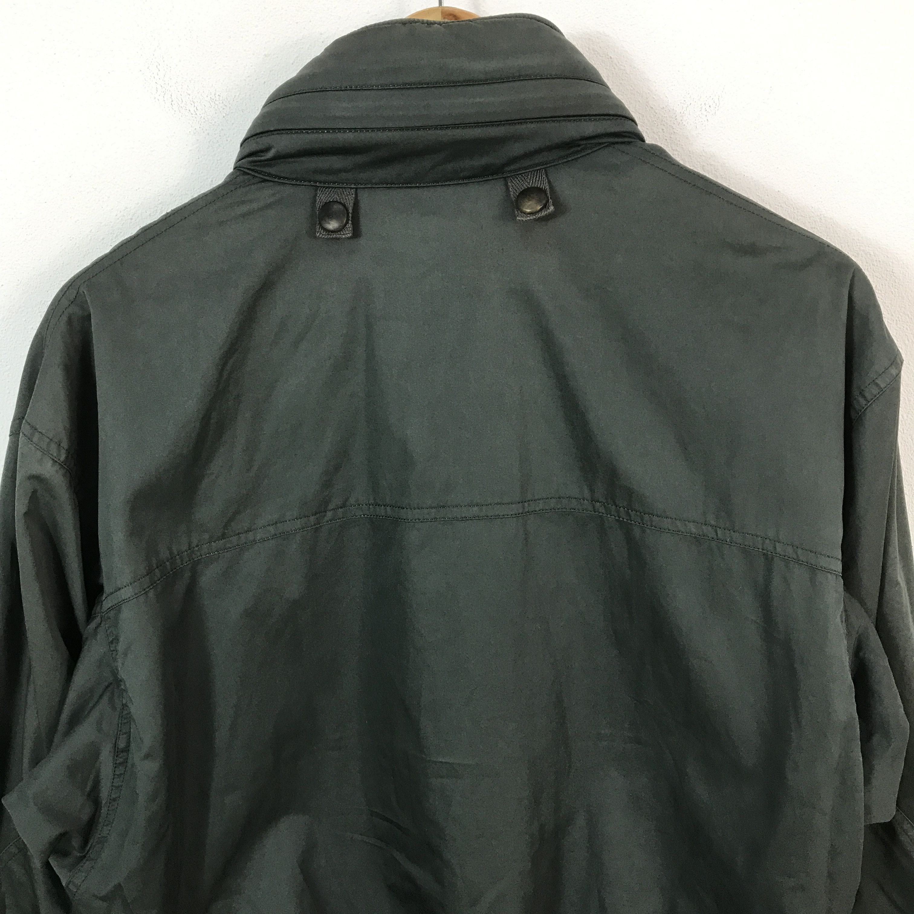 Bill Blass Bill Blass Bomber Green jacket Leather collar Size US L / EU 52-54 / 3 - 4 Thumbnail