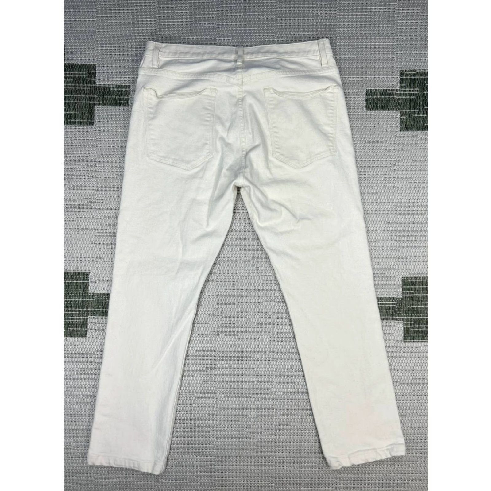 Vince Vince Jeans Mens 36 Beige Cotton Stretch Regular Fit High Rise 34x27 Straight Denim 5-Pocket City Preppy Mens Size US 36 / EU 52 - 2 Thumbnail