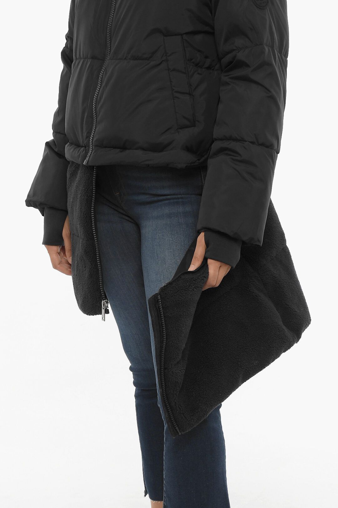 Ugg og1mm0824 Annabeth Jacket With Exrtractable Hood in Black Size S / US 4 / IT 40 - 6 Thumbnail