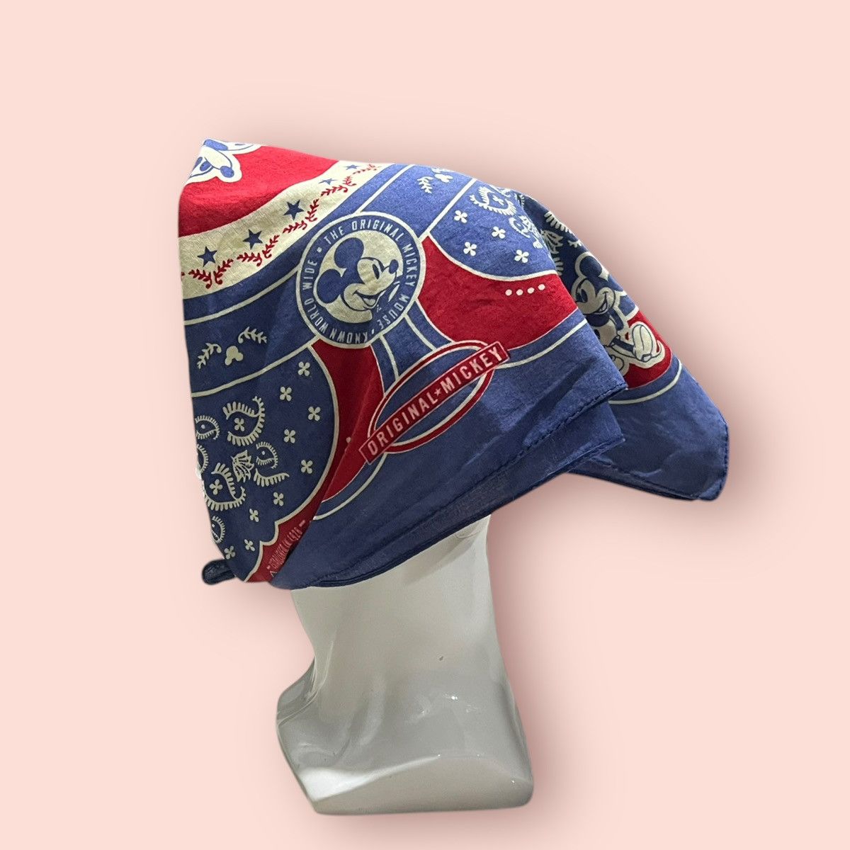 Disney × Mickey Mouse × Vintage VINTAGE DISNEY MICKEY MOUSE BANDANA / HANDKERCHIEF / SCARF Size ONE SIZE - 7 Thumbnail
