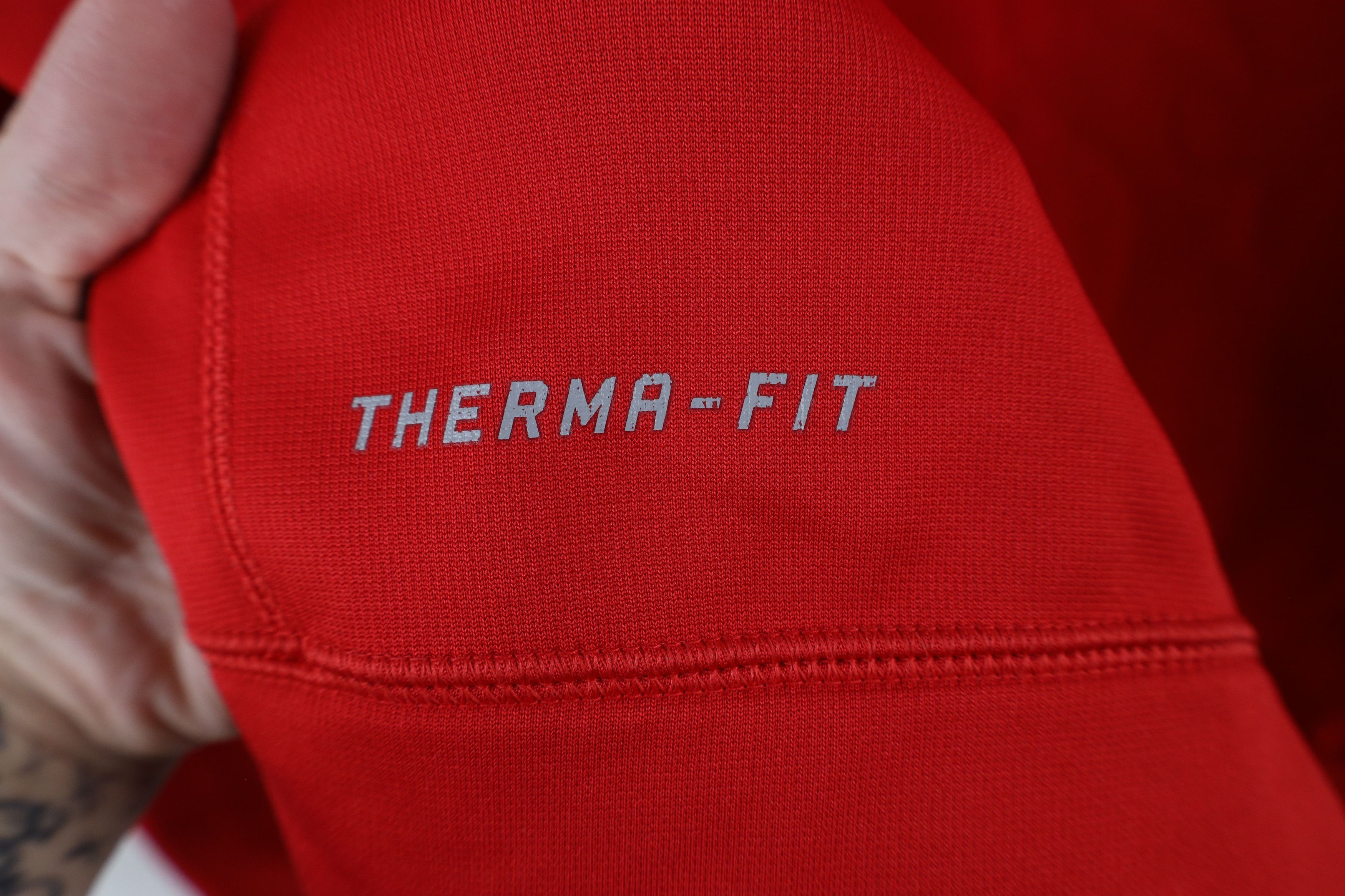 Nike × Vintage Nike Therma Fit Out Ohio State University Sweatshirt Red Size US M / EU 48-50 / 2 - 6 Thumbnail