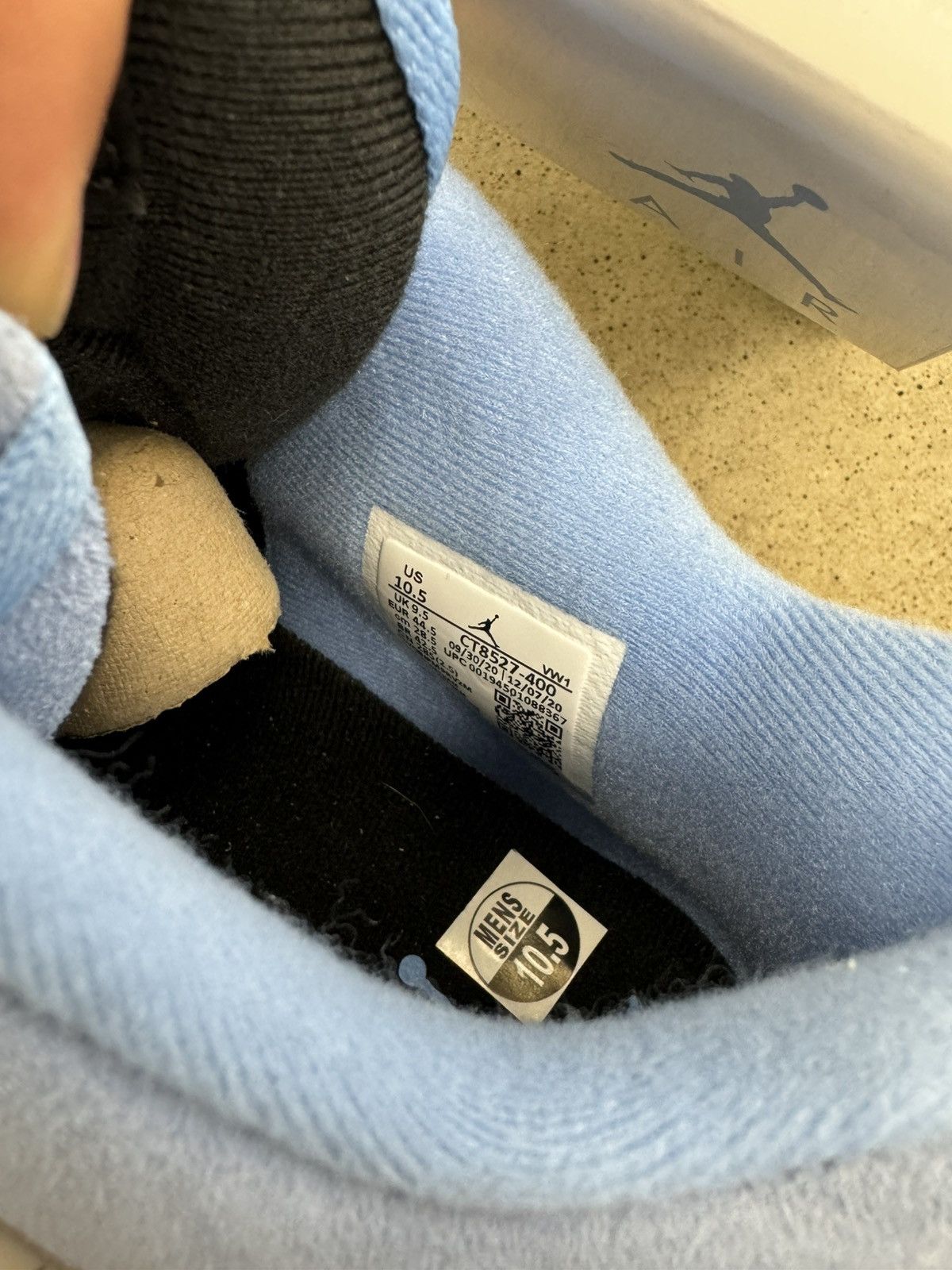 Jordan Brand × Nike AJ 4 University blue NEW! (DISCOLORED) Size US 10.5 / EU 43-44 - 5 Thumbnail