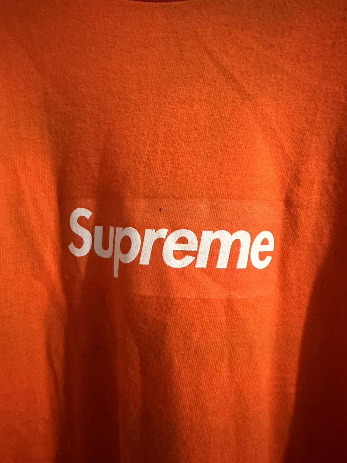 Supreme Box logo long sleeve tee shops sz XL orange