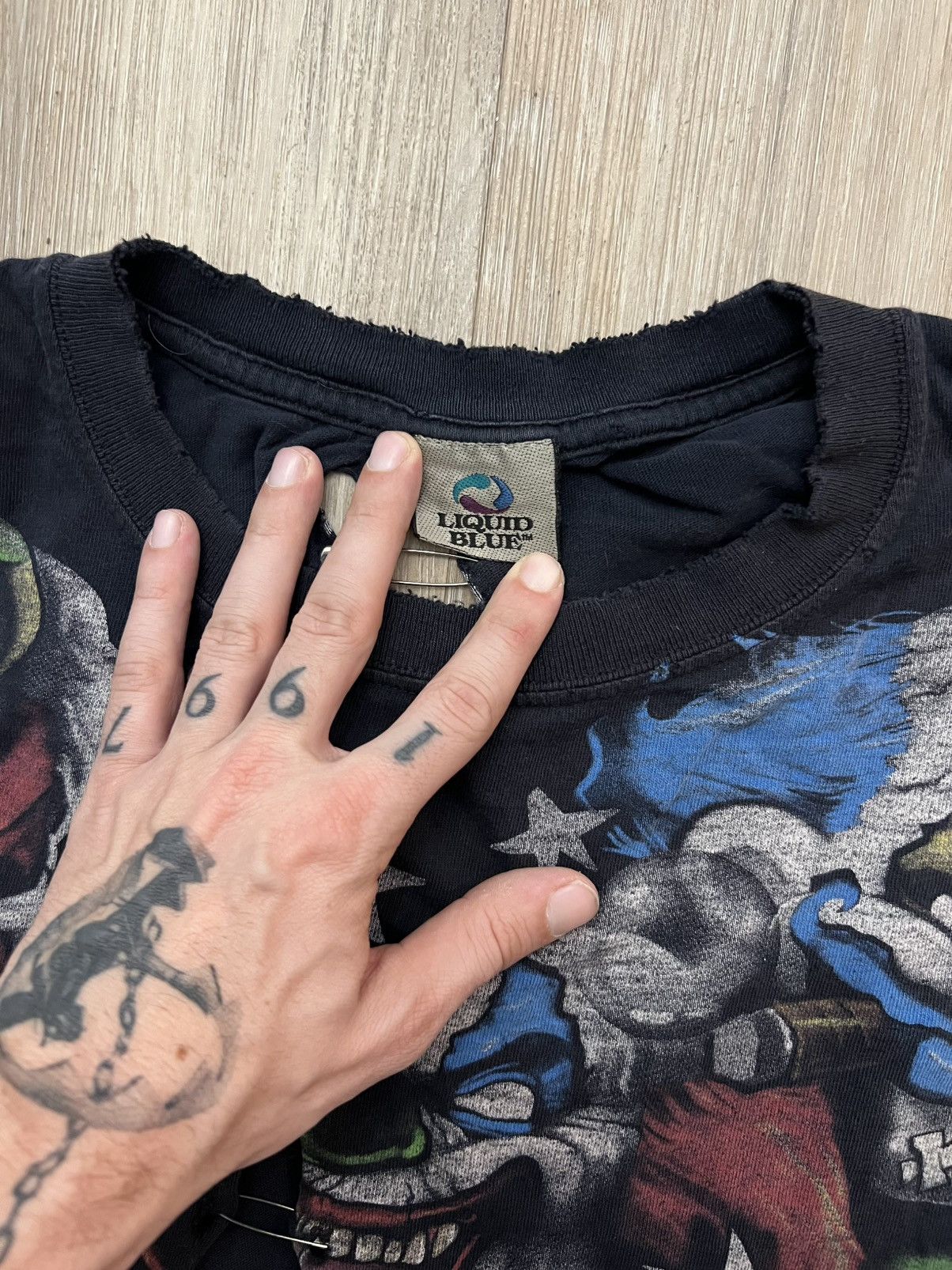 Liquid Blue Thrashed Liquid Blue AOP Clown Shirt Size US XL / EU 56 / 4 - 4 Thumbnail