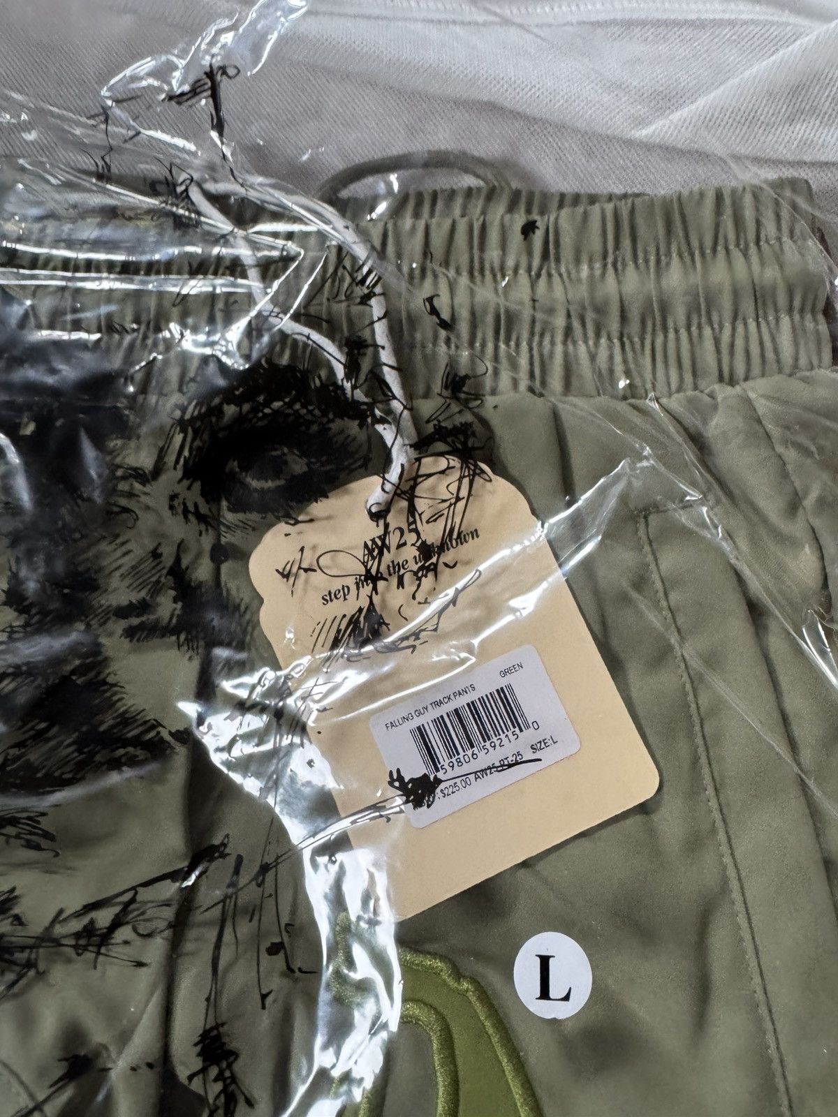 KidSuper KidSuper Falling Guy Track Pants Green FW25 Size US 34 / EU 50 - 3 Thumbnail