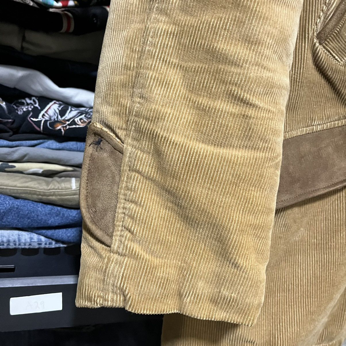 Schott VINTAGE PERFECTO SCHOTT CORDUROY HUTNING JACKET 70s 80s Size US XL / EU 56 / 4 - 5 Thumbnail