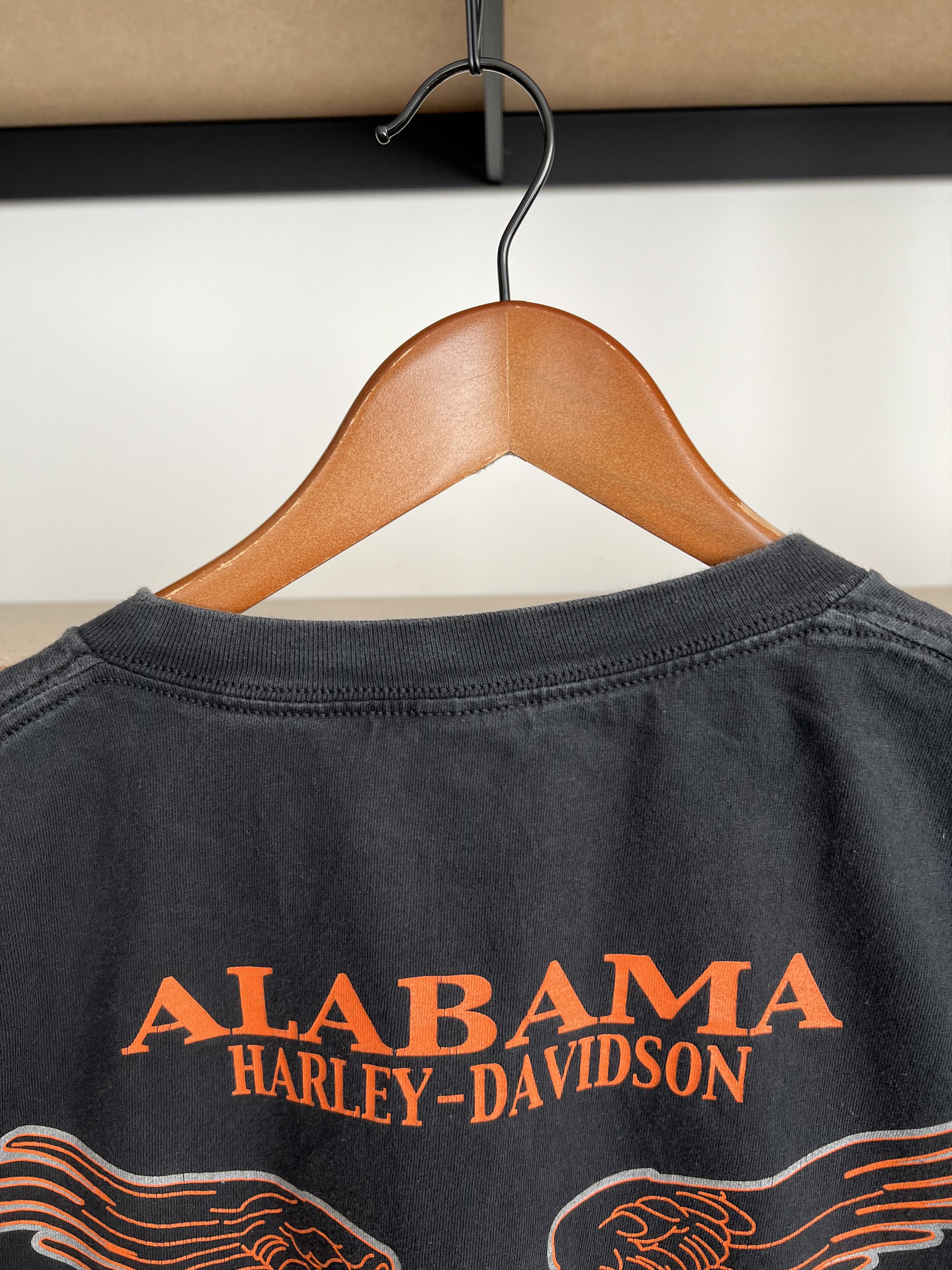 Harley Davidson Vintage 2000s Harley Davidson Fire Flame Freedom Alabama Tee Size US XL / EU 56 / 4 - 5 Thumbnail