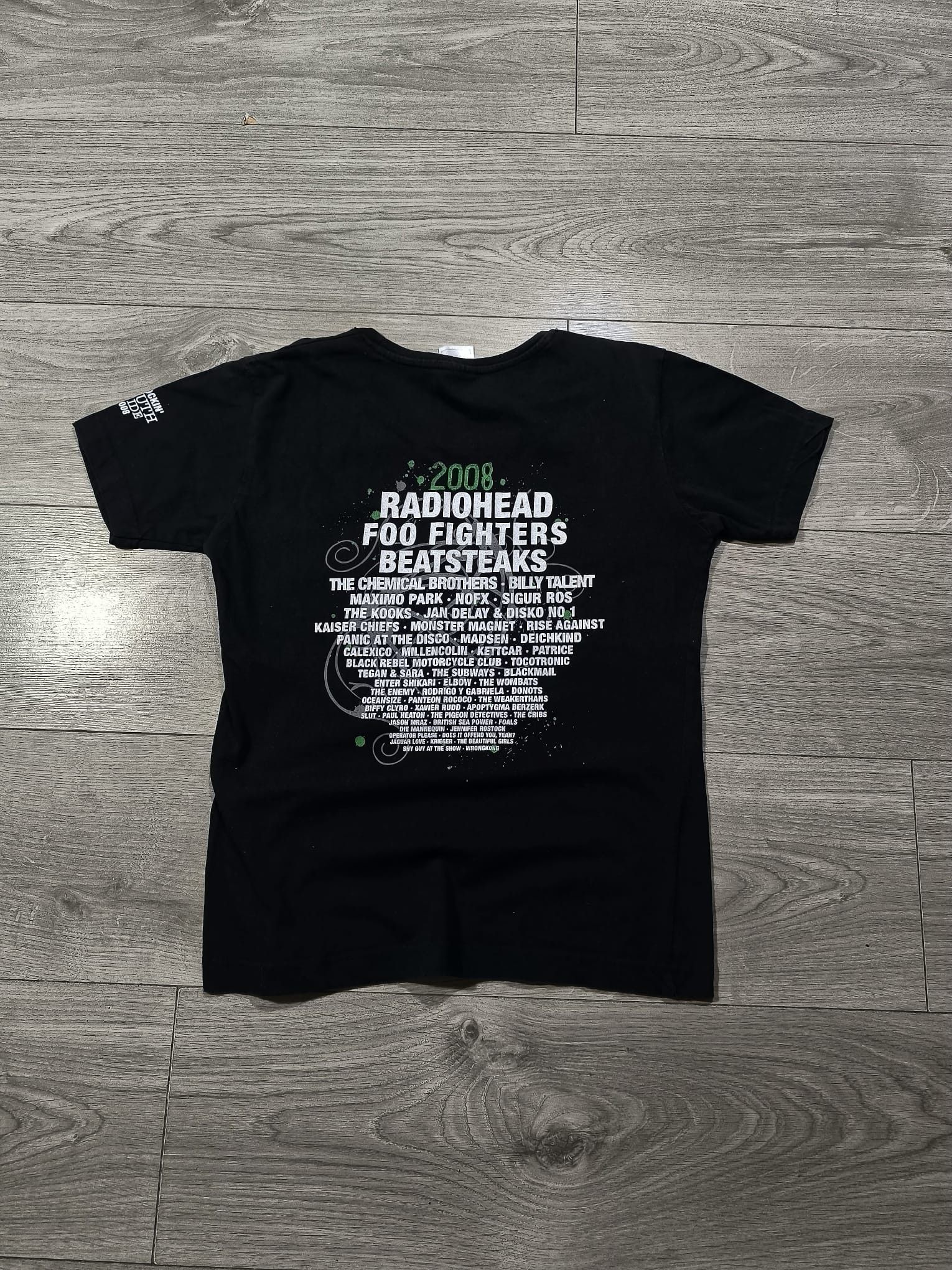 Band Tees trashed 2008 radiohead baby tee Size US XS / EU 42 / 0 - 4 Thumbnail