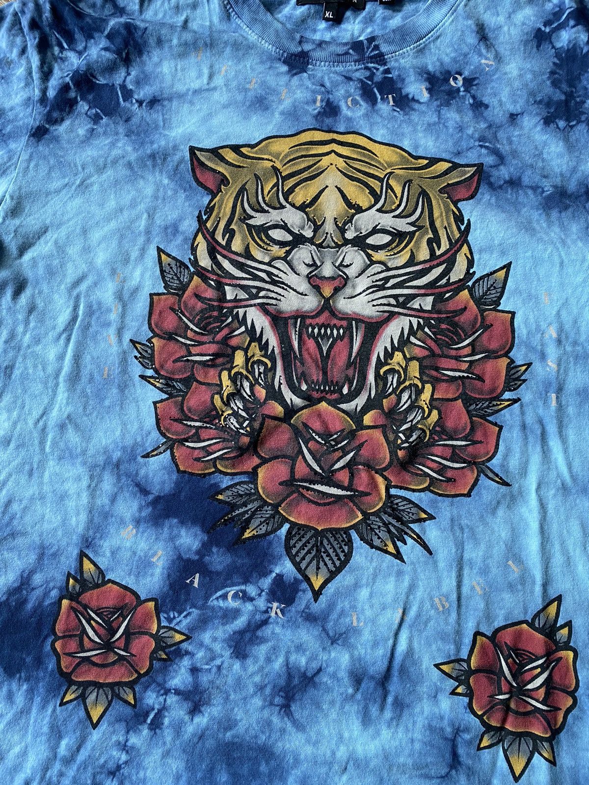 Affliction × Vintage Vintage Affliction Black Label Tie-Dye Graphic T-Shirt Size US XL / EU 56 / 4 - 2 Thumbnail