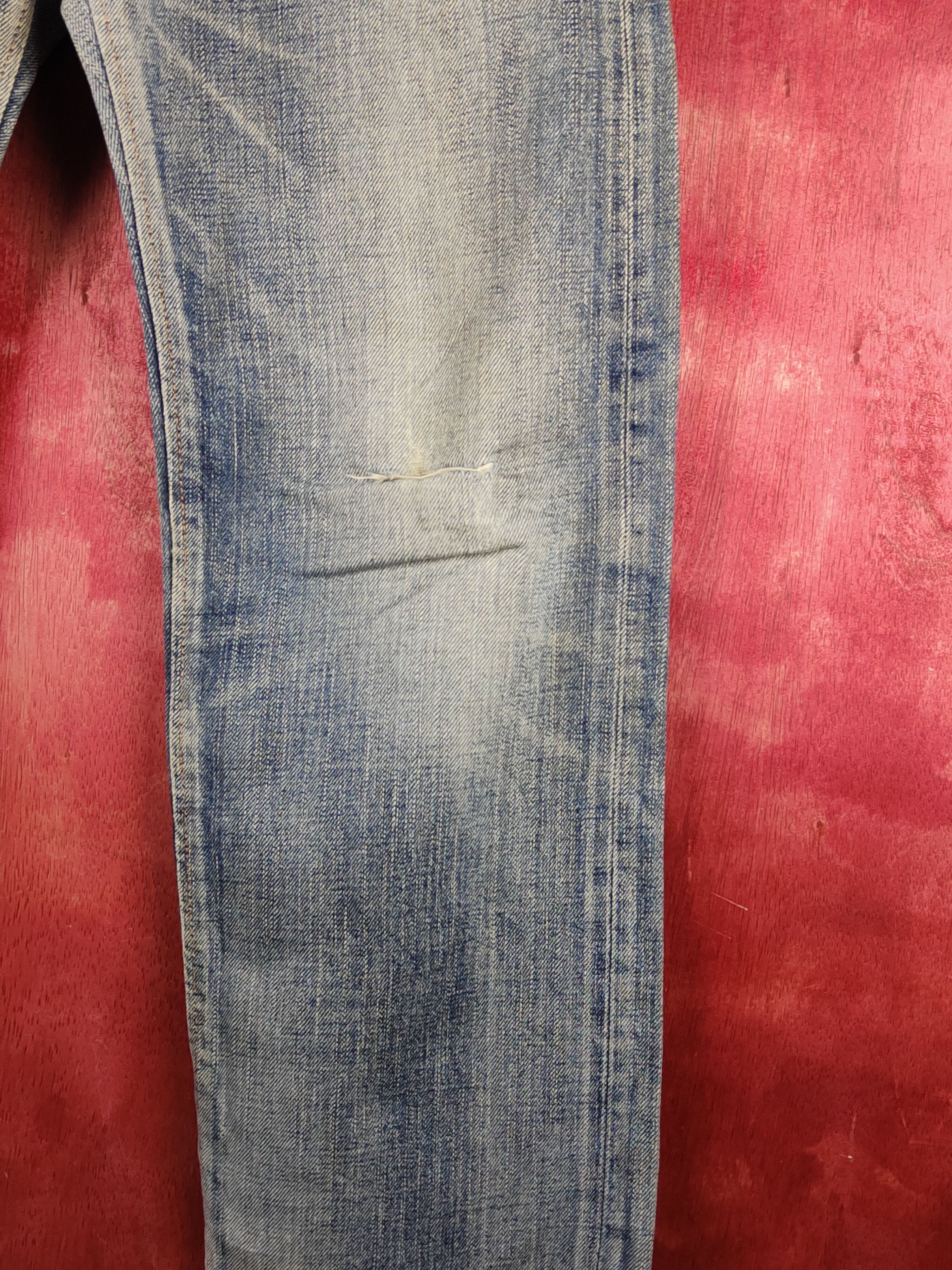 Edwin Edwin Blue Faded Distressed Ripped Jeans #S2333 Size US 28 / EU 44 - 6 Thumbnail