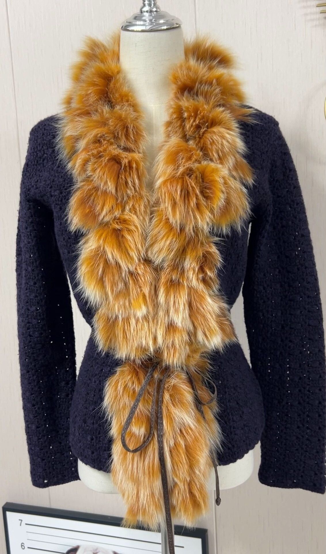 Fendi Fendi Cashmere and Fur Knit Cardigan Size M / US 6-8 / IT 42-44 - 1 Thumbnail