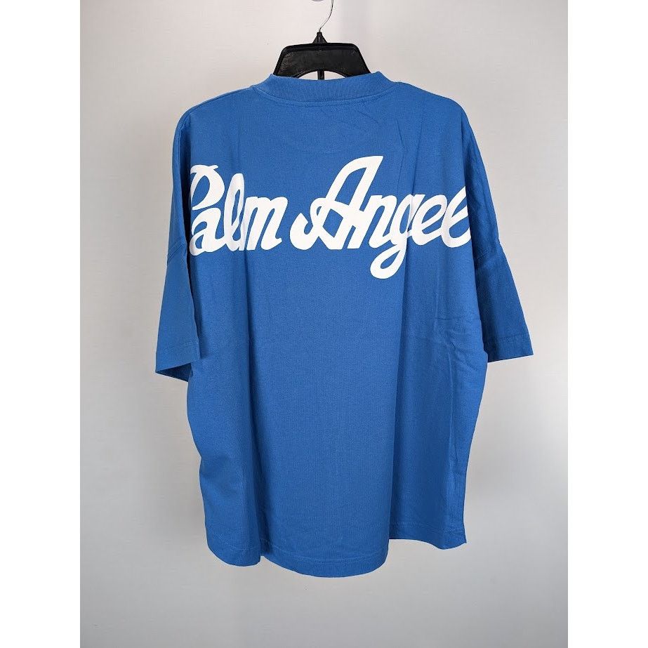 Palm Angels o1rshd1 Marine Logo Over T-Shirt in Blue / White Size US M / EU 48-50 / 2 - 12 Thumbnail