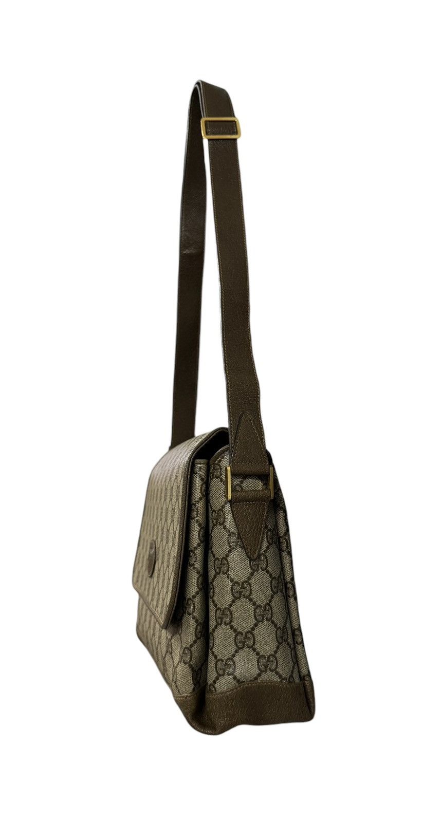 Gucci Vtg🔥Gucci Monogram GG Supreme Sling Bag Made In Italy Size ONE SIZE - 10 Thumbnail