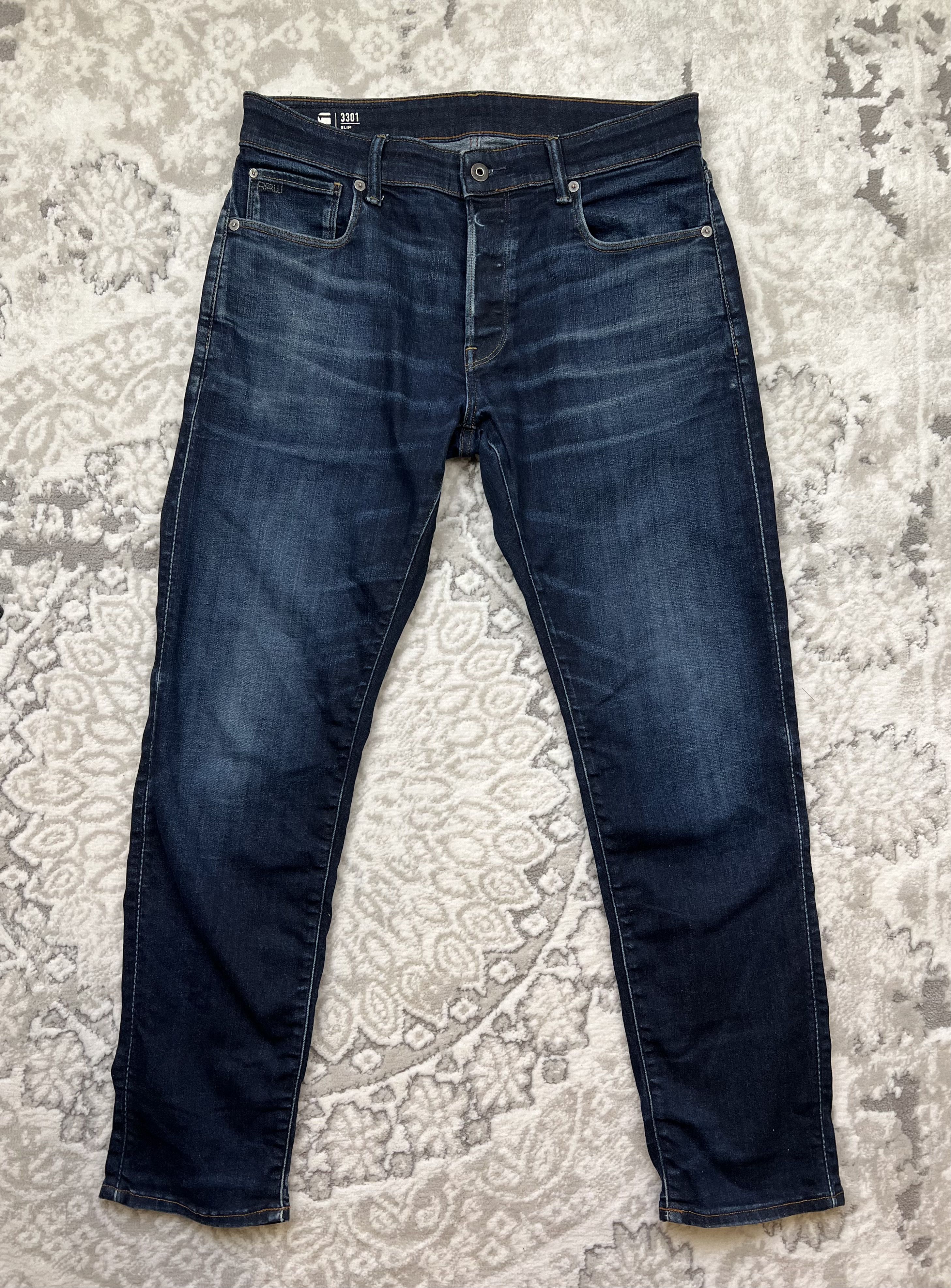 G-Star G-Star Raw 3301 Jeans Slim 32/30 Size US 32 / EU 48 - 1 Thumbnail