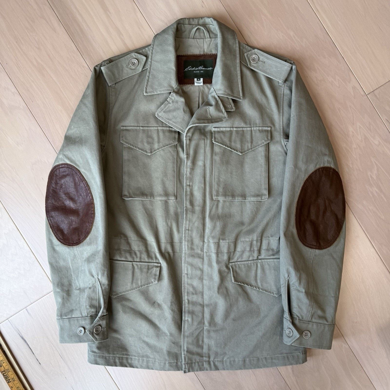 Eddie Bauer Eddie Bauer Explorer Field Coat M Khaki Full Zip Hunting Size US M / EU 48-50 / 2 - 2 Thumbnail